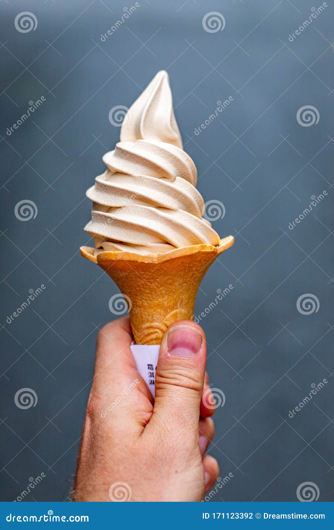 Traditional Taiwanese Black Tea Ice Cream Stock Photo Image of