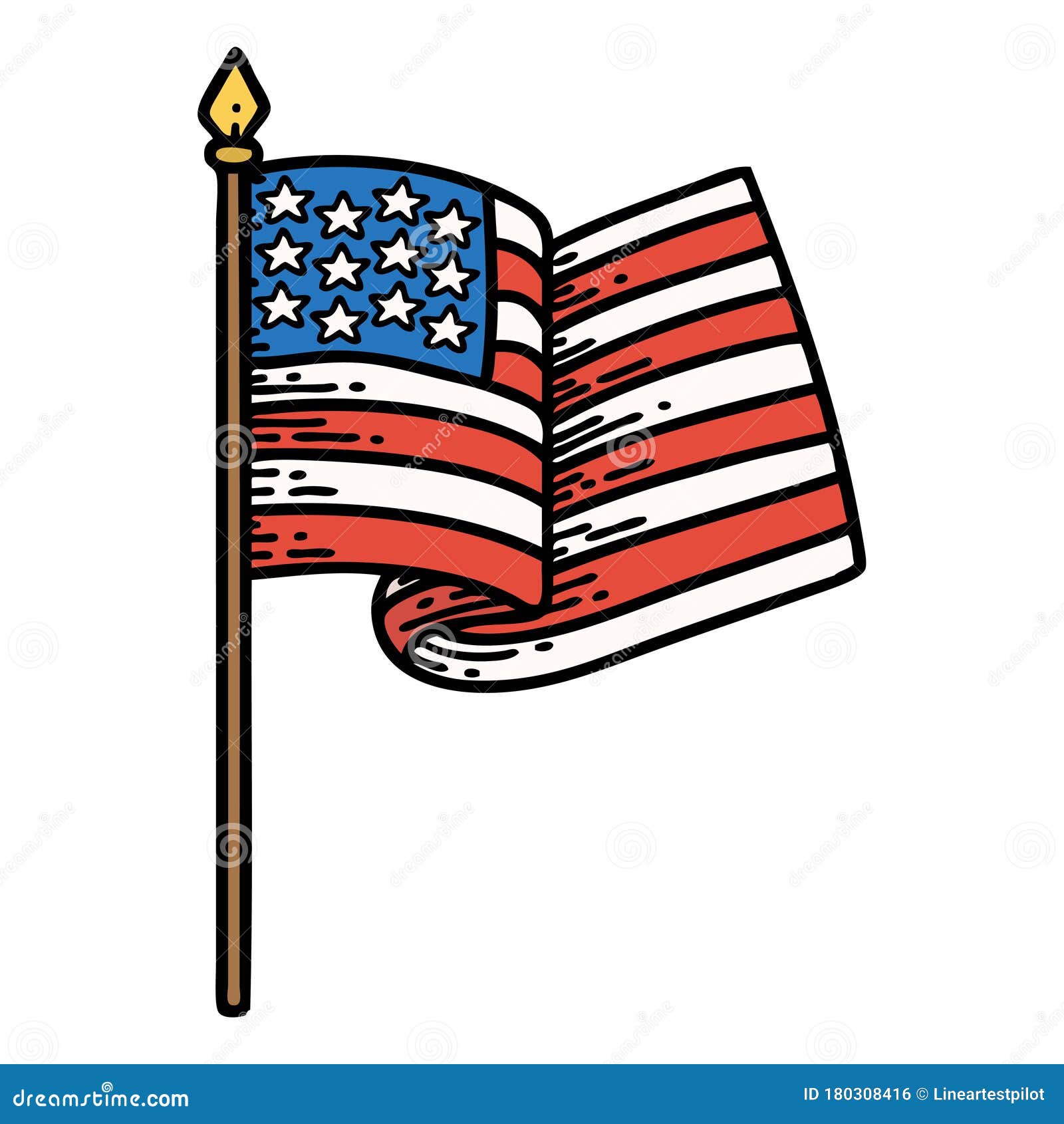 American Flag Sleeve by Larry Brogan TattooNOW