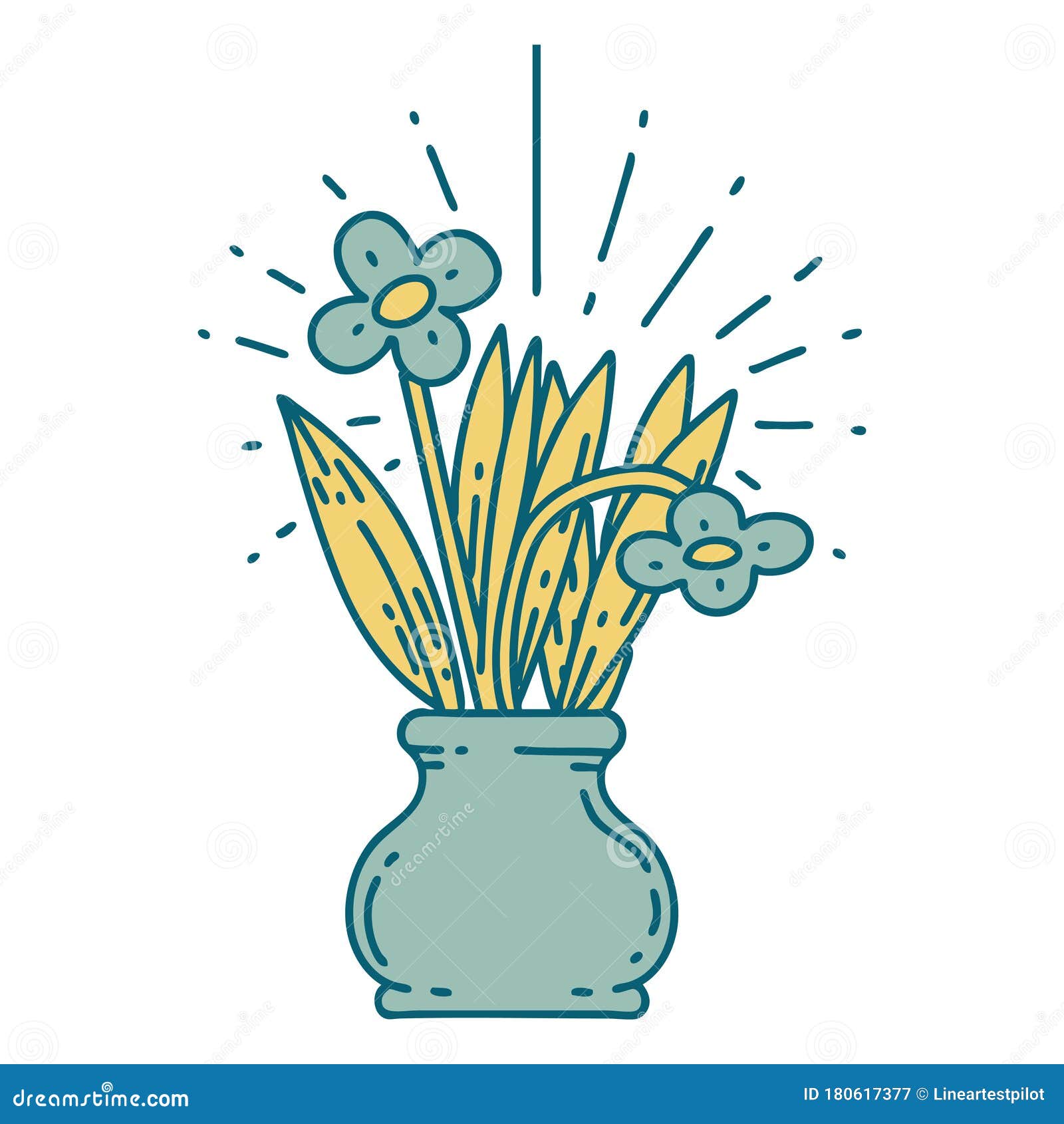 Illustrated Gentleman  Vase and flowers matthouston gastowntattoo vase 
