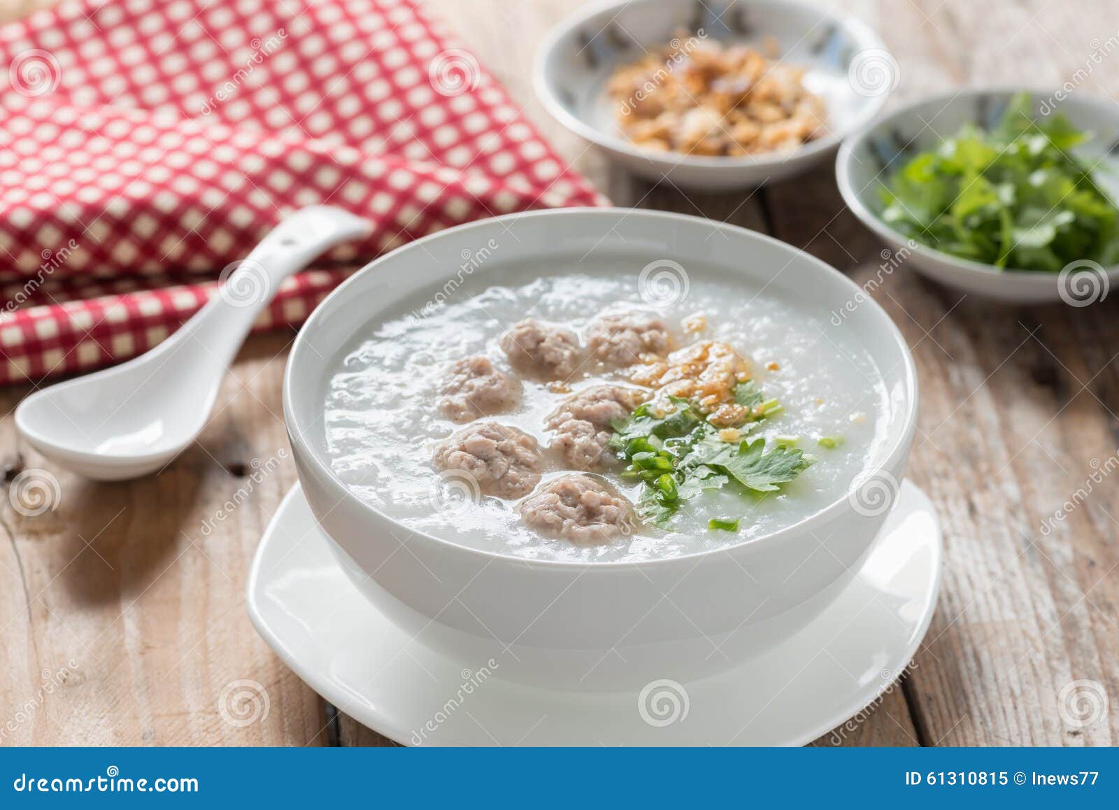 Traditional Thai Congee with Minced Pork. Stock Image Image of meal