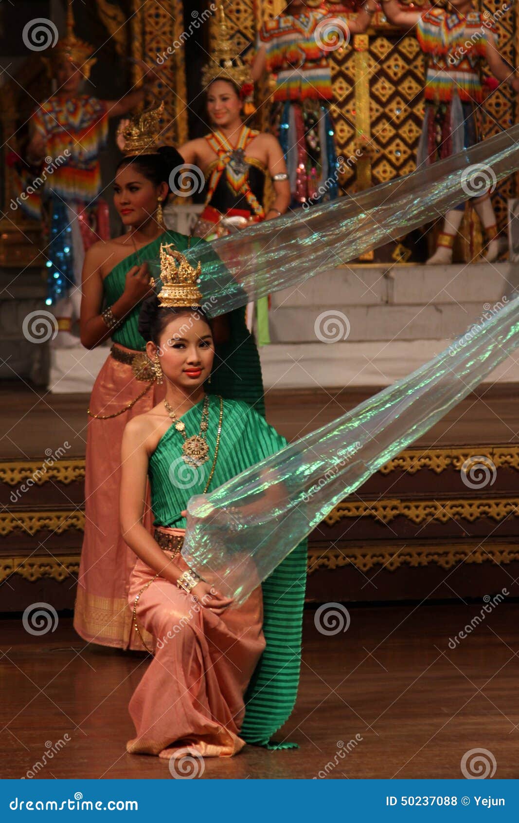 Traditional Thai show in a Nongnooch Garden in Pattaya, Thailand