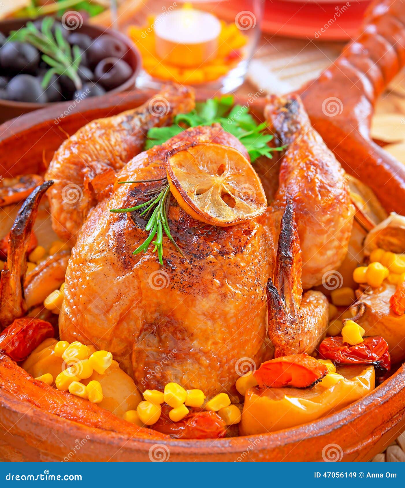 Traditional Thanksgiving Dinner Stock Photo - Image: 47056149