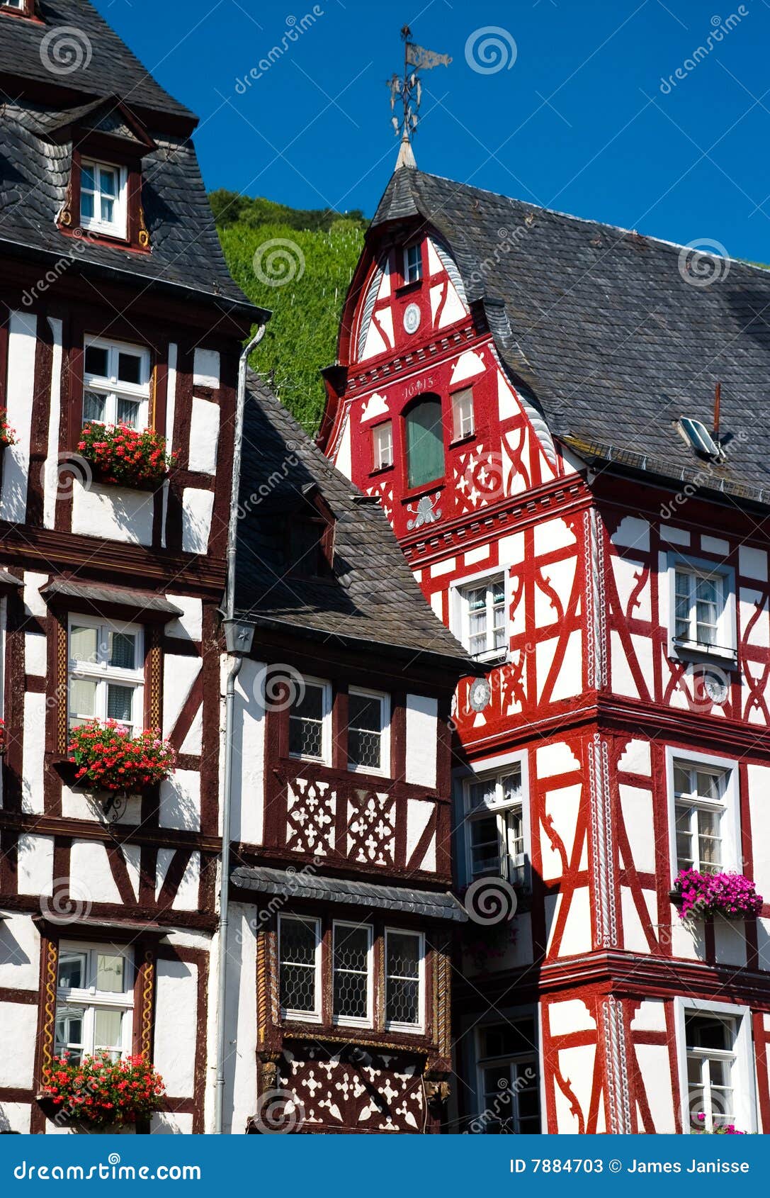 Traditional Timber Houses in Mosel Valley Germany Stock Image Image
