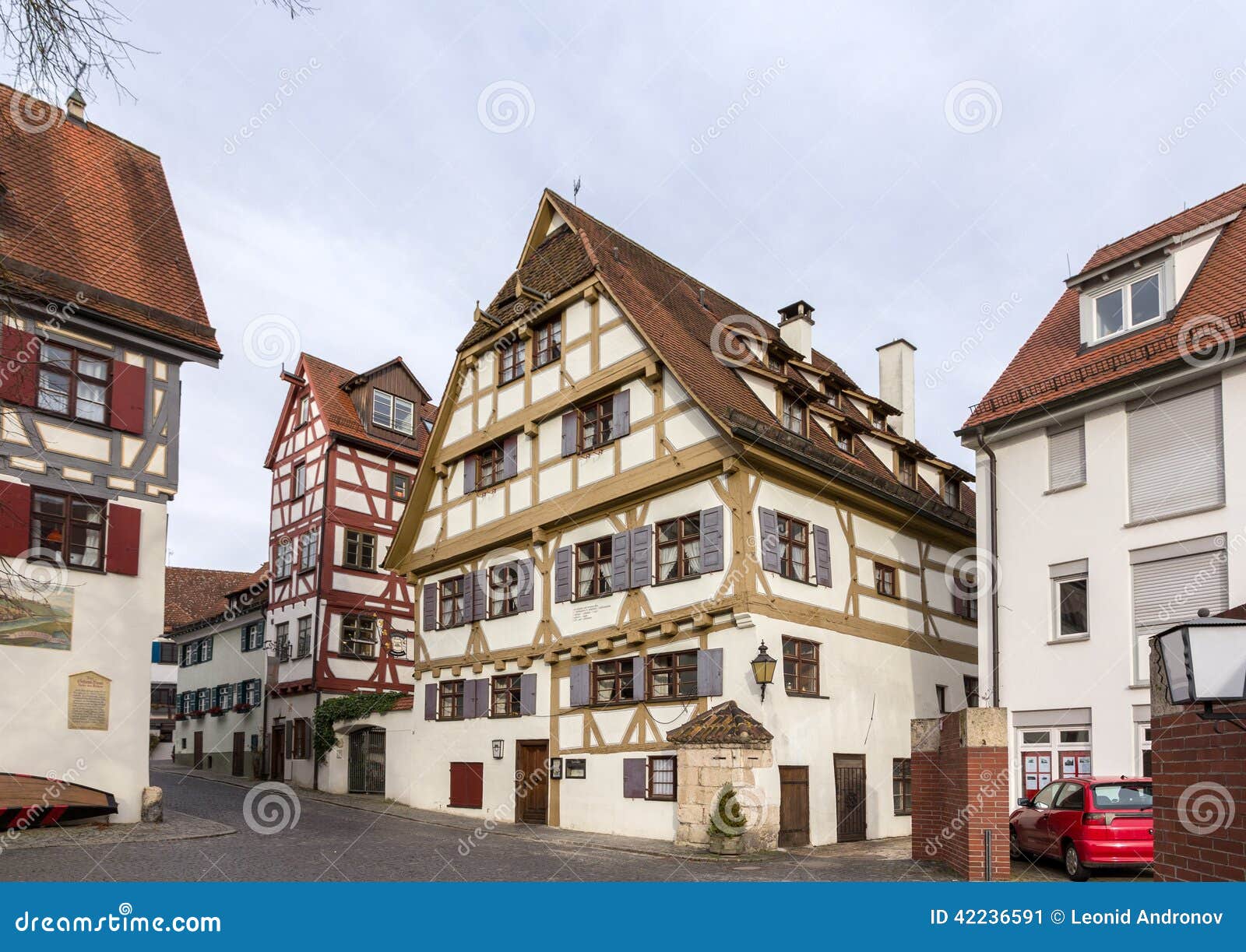Traditional Timbered House in Ulm, Germany Stock Image Image of