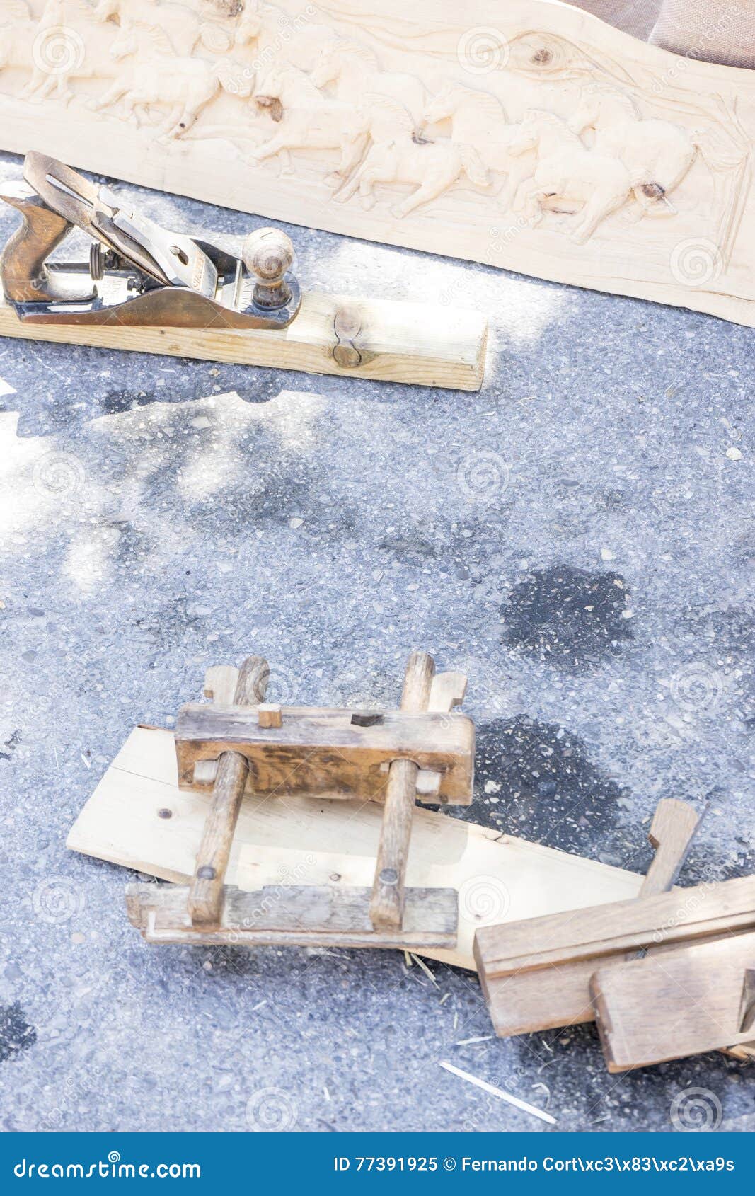 Traditional Tools Sculptor, Wood, Hammers and Chisels for Working Stone