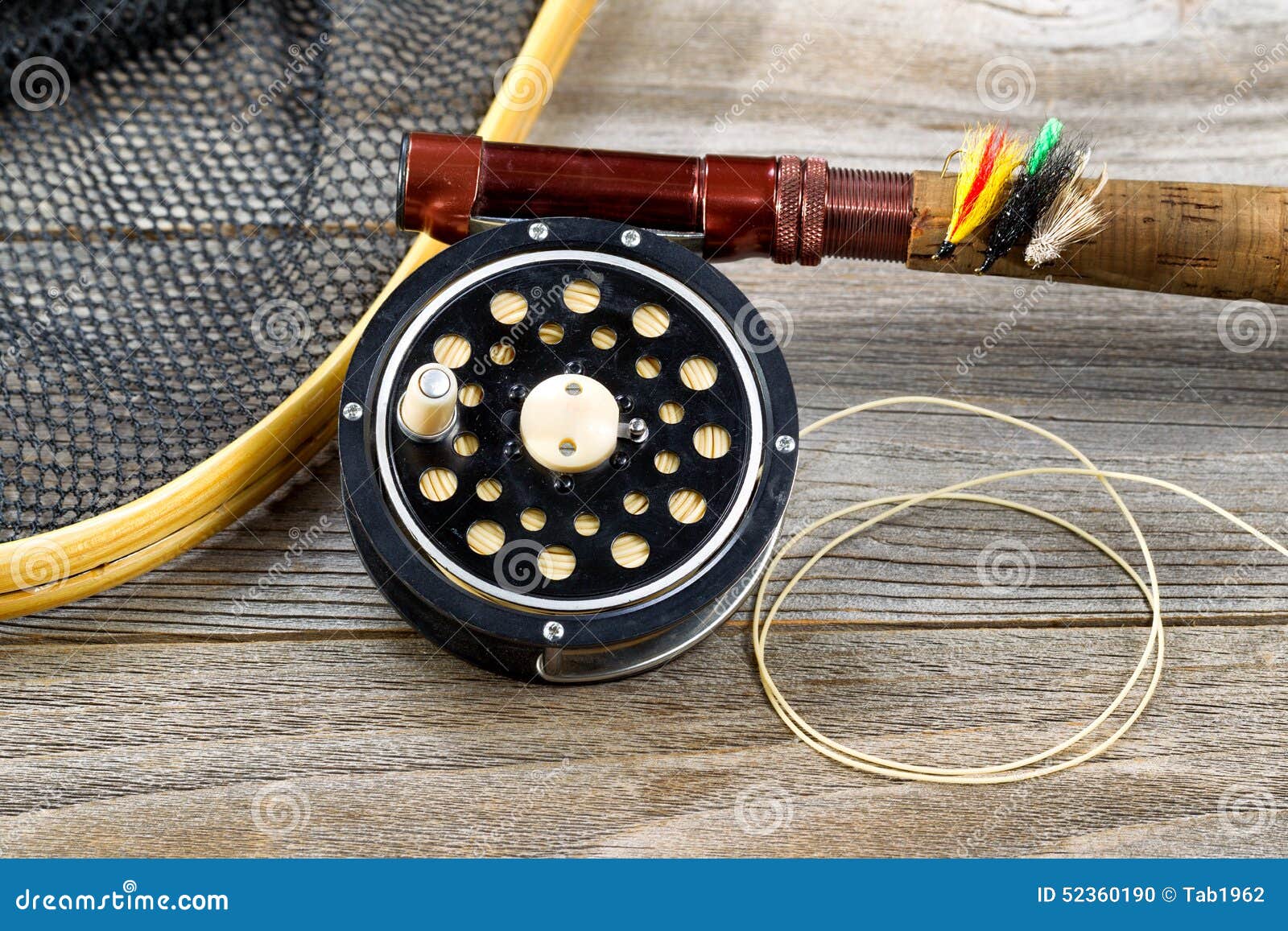 Traditional Trout Fishing Equipment Stock Photo - Image of sport, close:  52360190