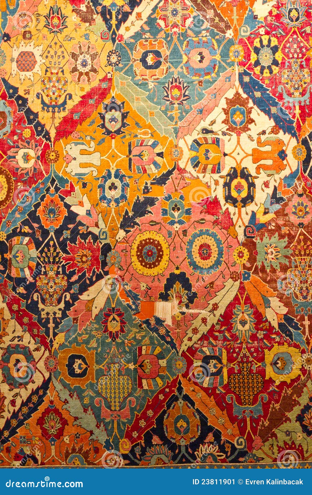 Traditional Turkish Carpet stock image. Image of geometry 23811901