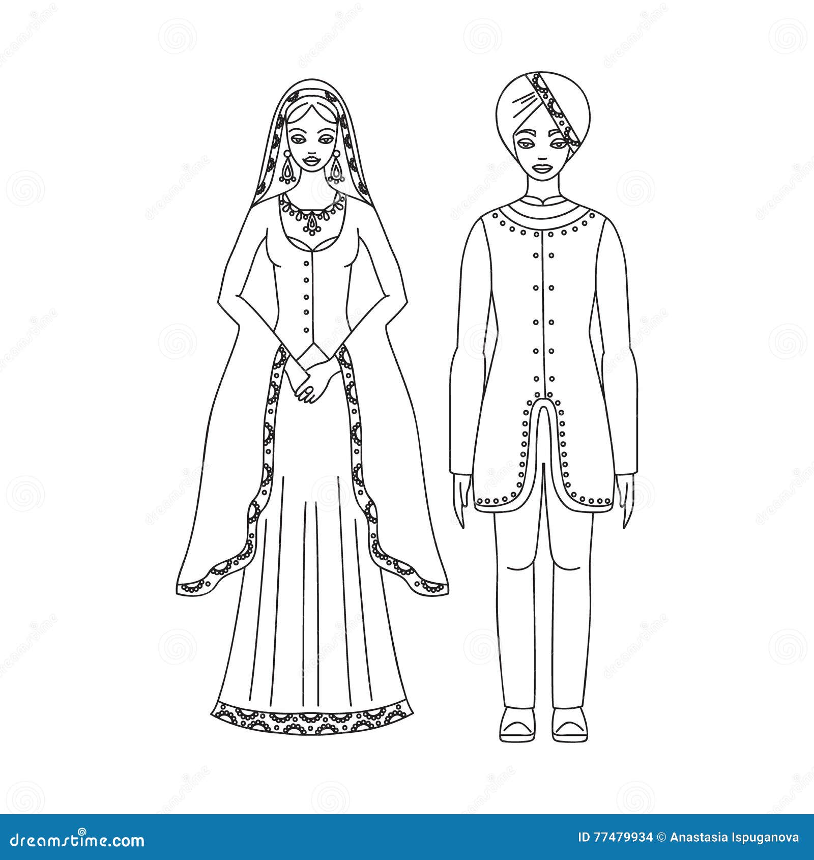 Traditional Turkish Clothing, National Middle East Cloth, Man and Woman  Sultan Costume Isolated on White Background, Turkish Dress Stock  Illustration - Illustration of design, ottoman: 77479934