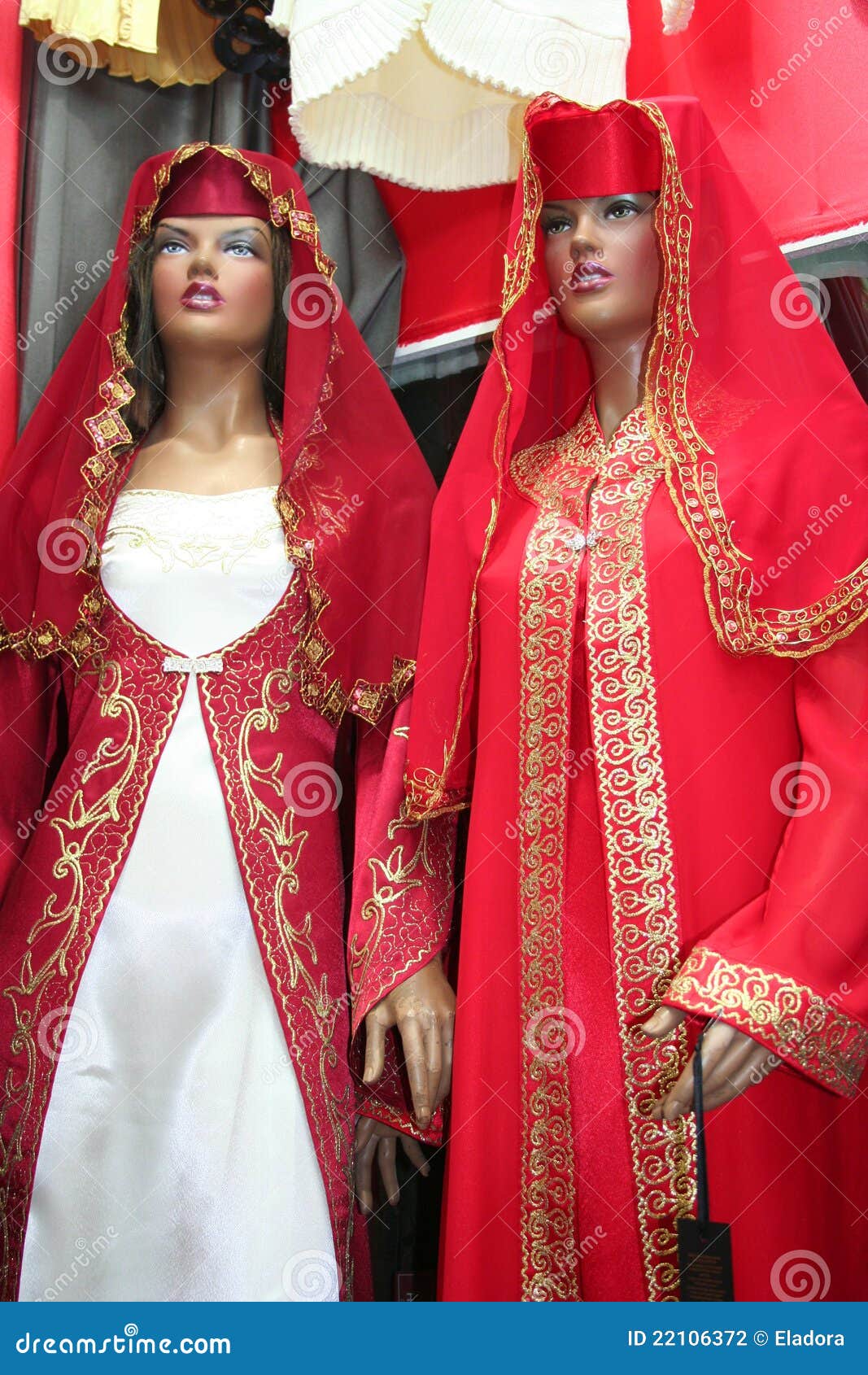 Different Colored Traditional Turkish Women Clothes For Special