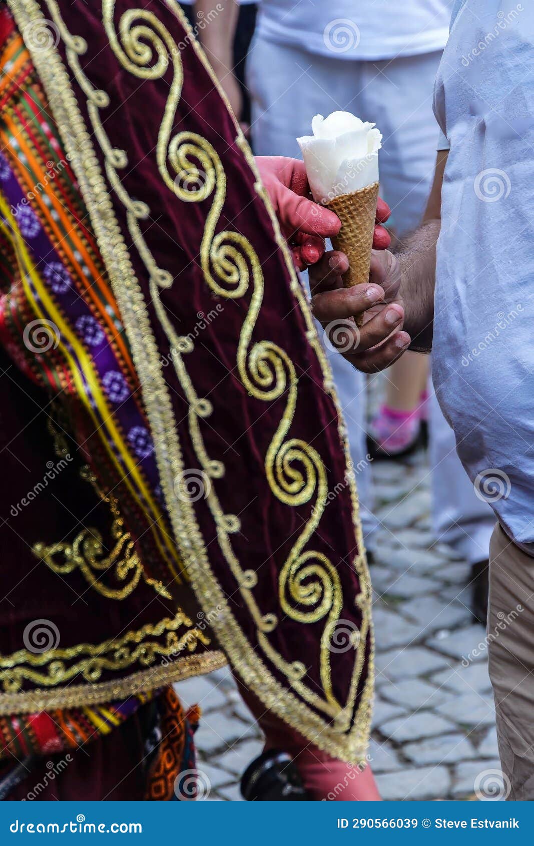 Traditional Turkish Ice Cream Stock Image Image of cone, snack 290566039