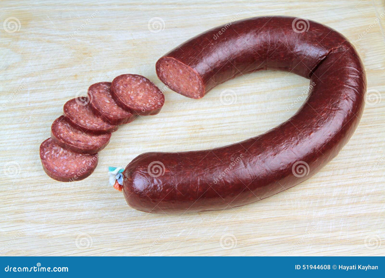 Traditional Turkish Sausage, Close Up Image Stock Photo Image of
