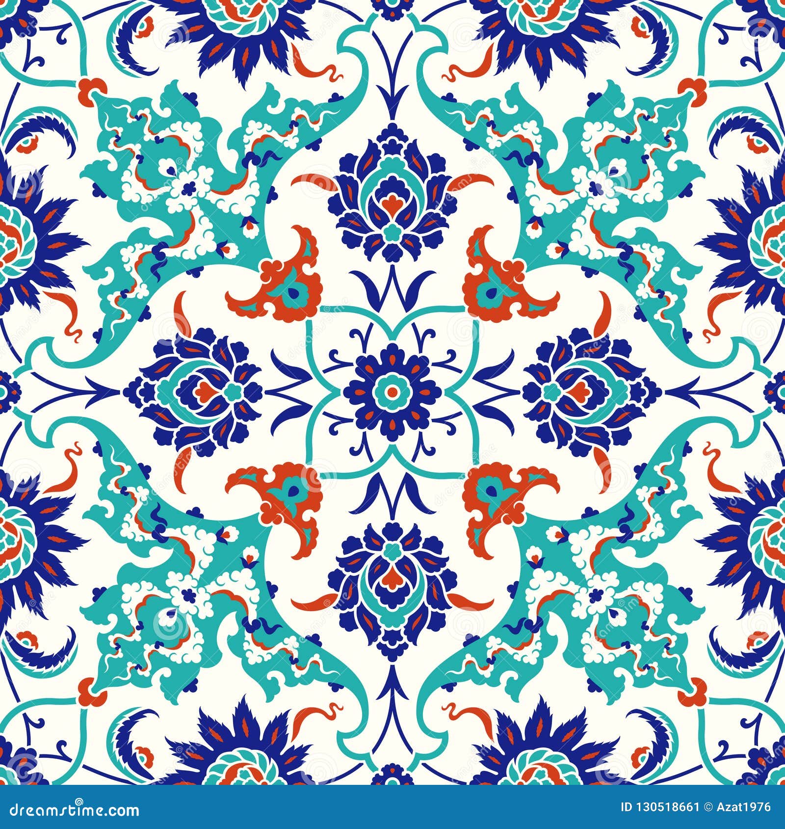 traditional turkish seamless pattern