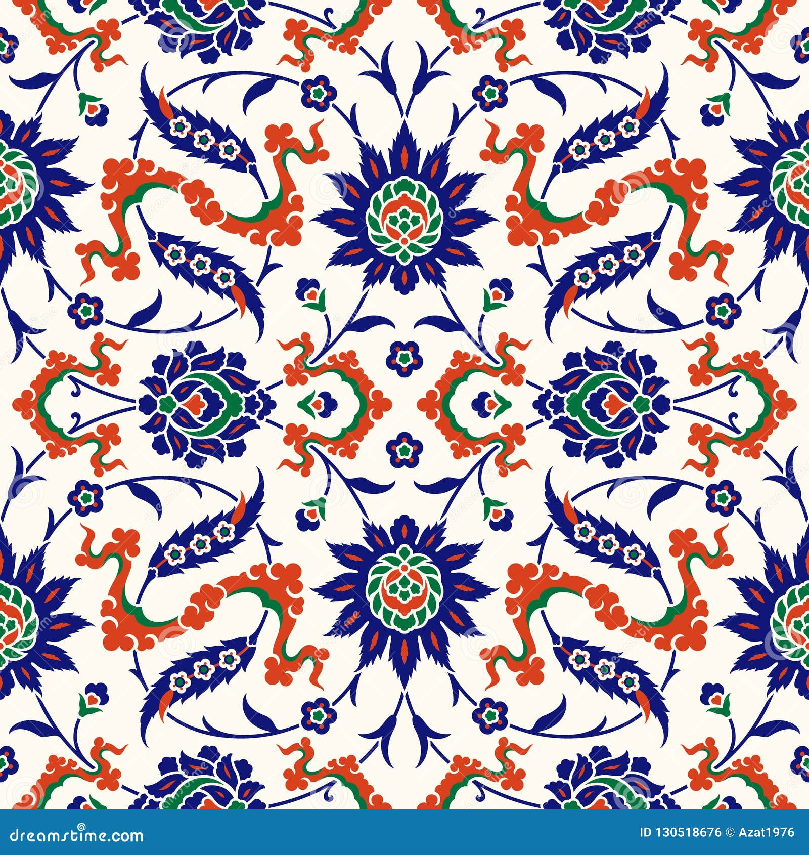 traditional turkish seamless pattern