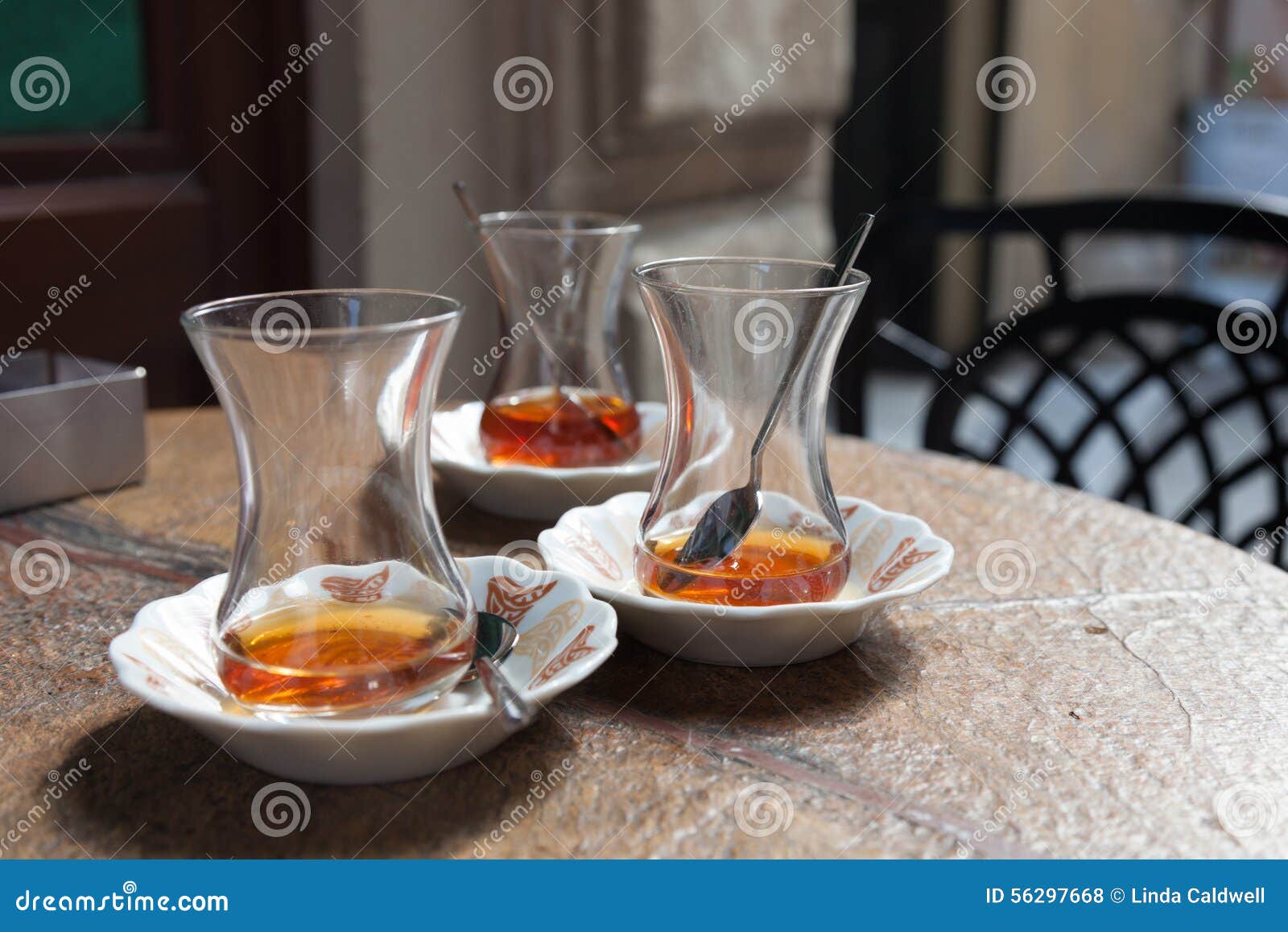 Traditional Turkish Tea Glasses Stock Photo Image of culture