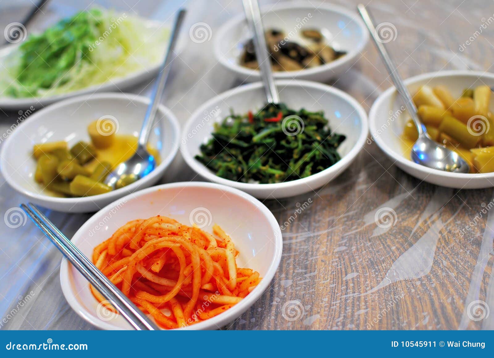 Traditional Vegetarian Korean Dishes Stock Image Image of delicious
