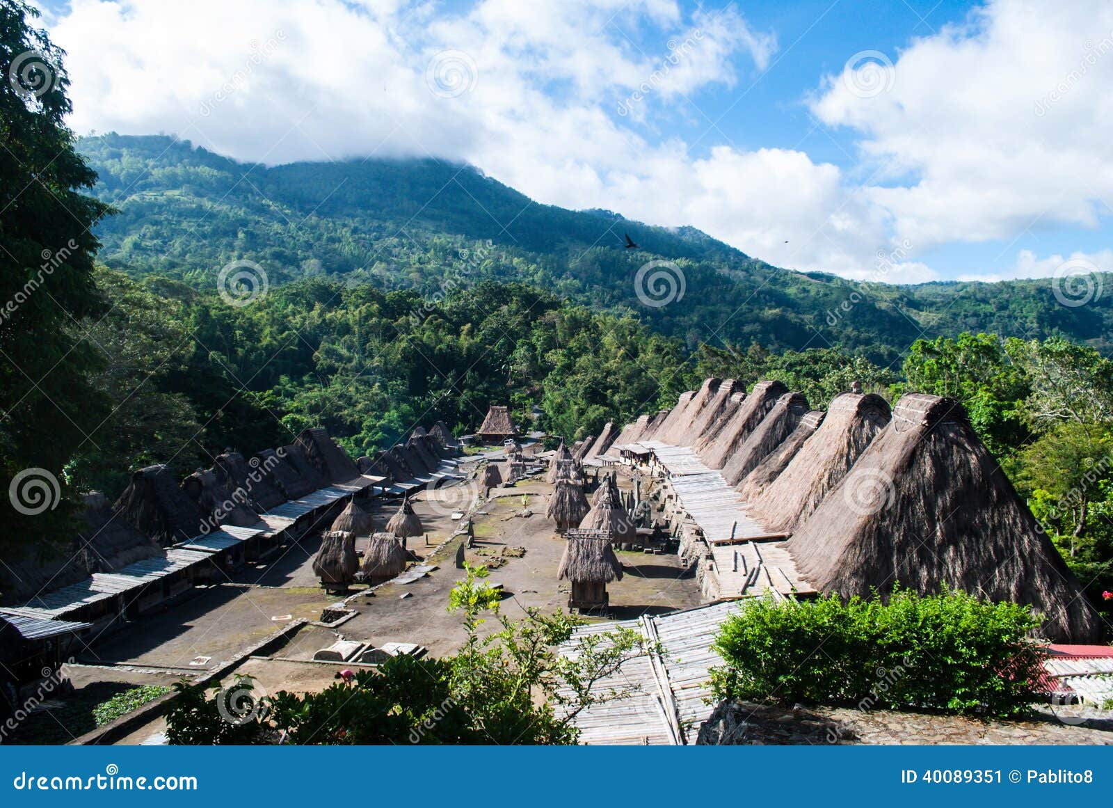 traditional village of bena in central flores