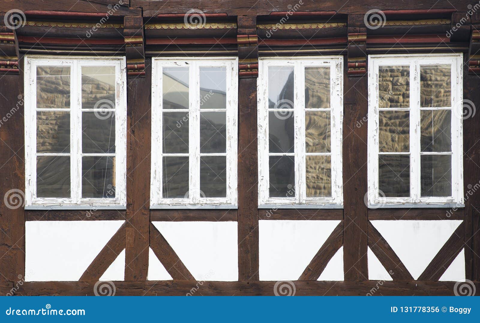 Traditional Windows from Hanover, Germany Stock Photo Image of
