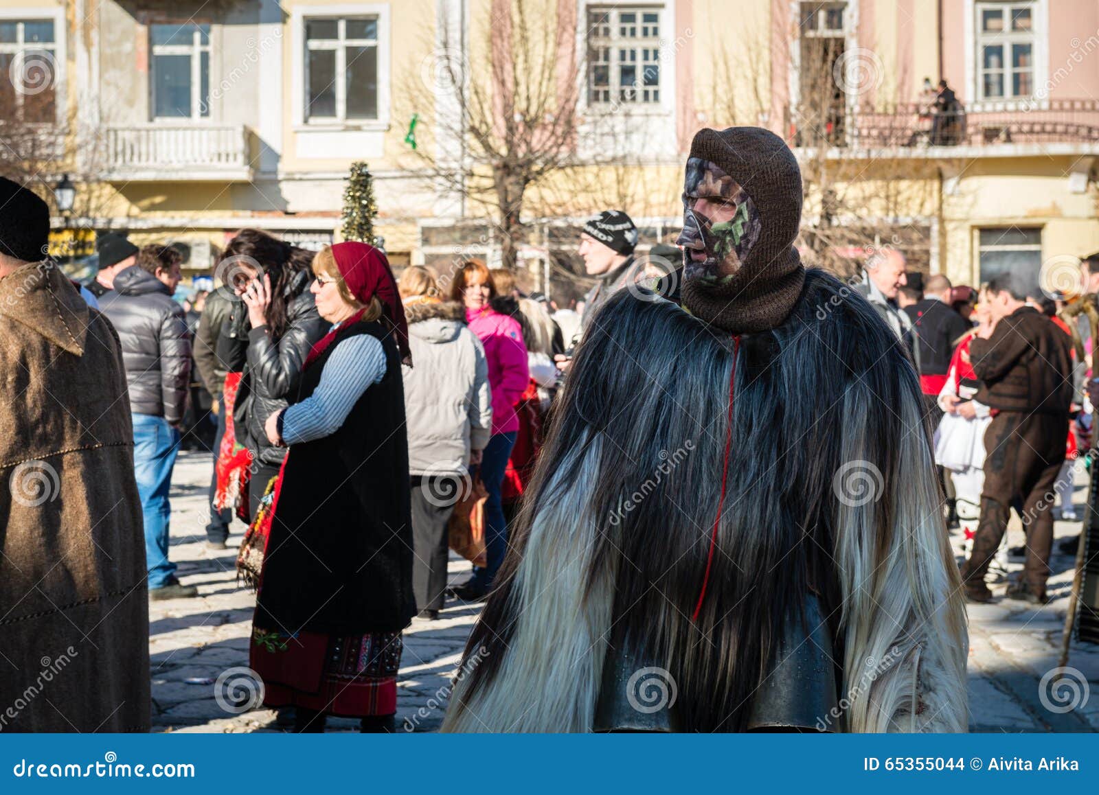 Traditional Winter Customs with Masks in Bulgaria Editorial Stock Image ...