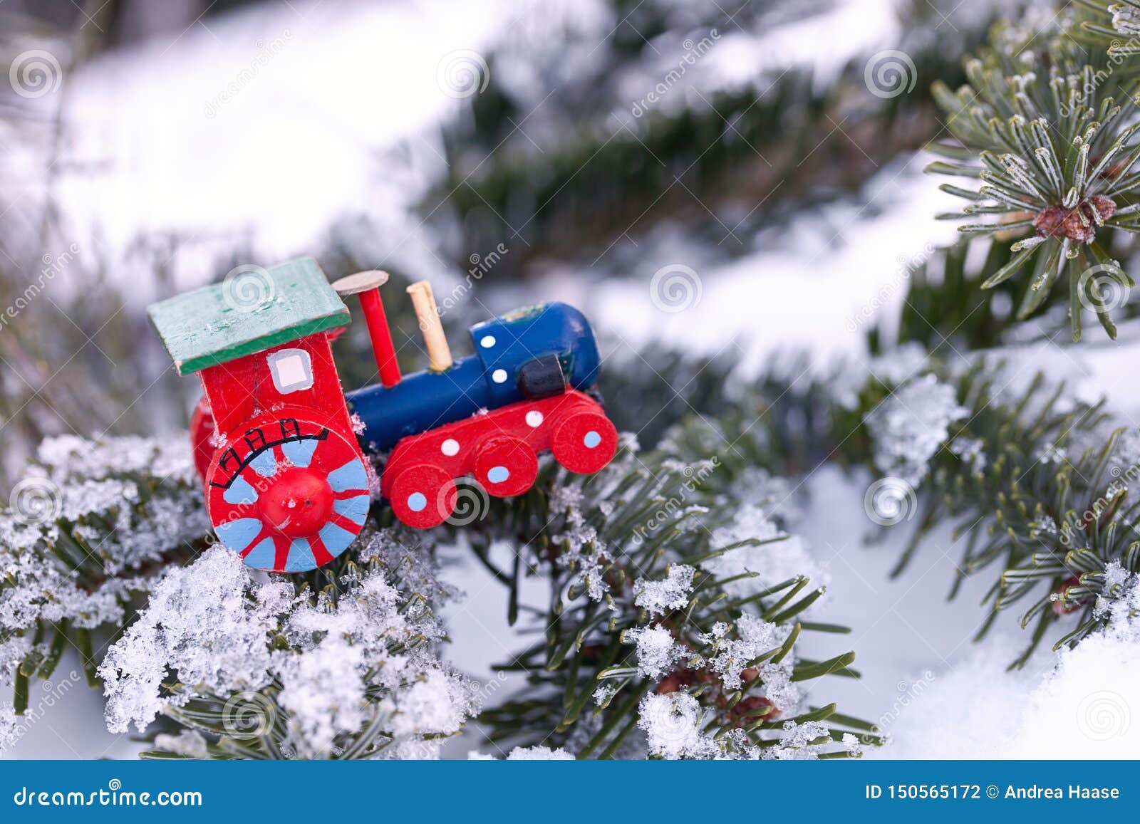 Traditional Wooden Christmas Tree Ornaments Stock Photo - Image of ...