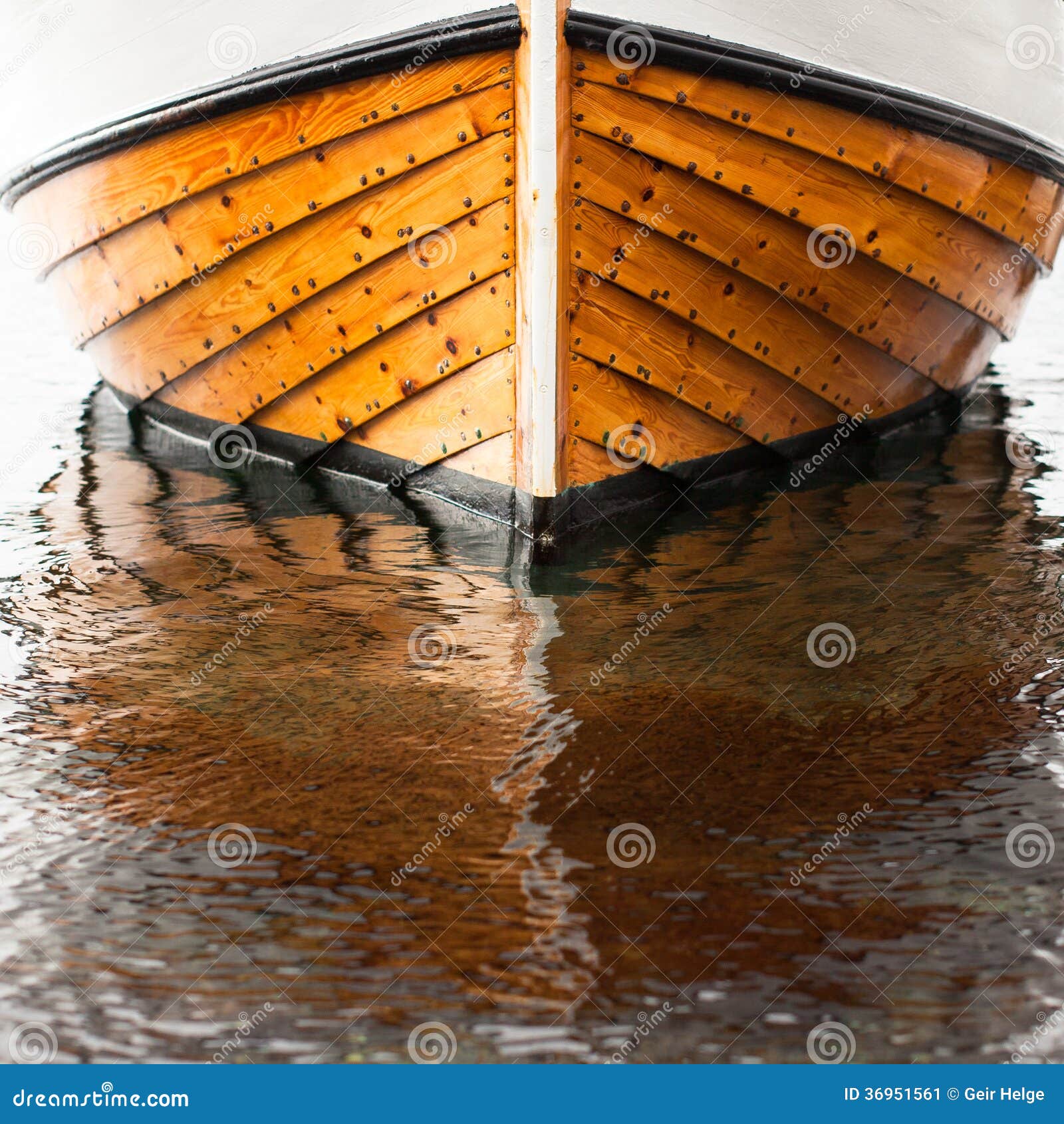 Traditional Wooden Fisher Boat From Norway Stock Image ...