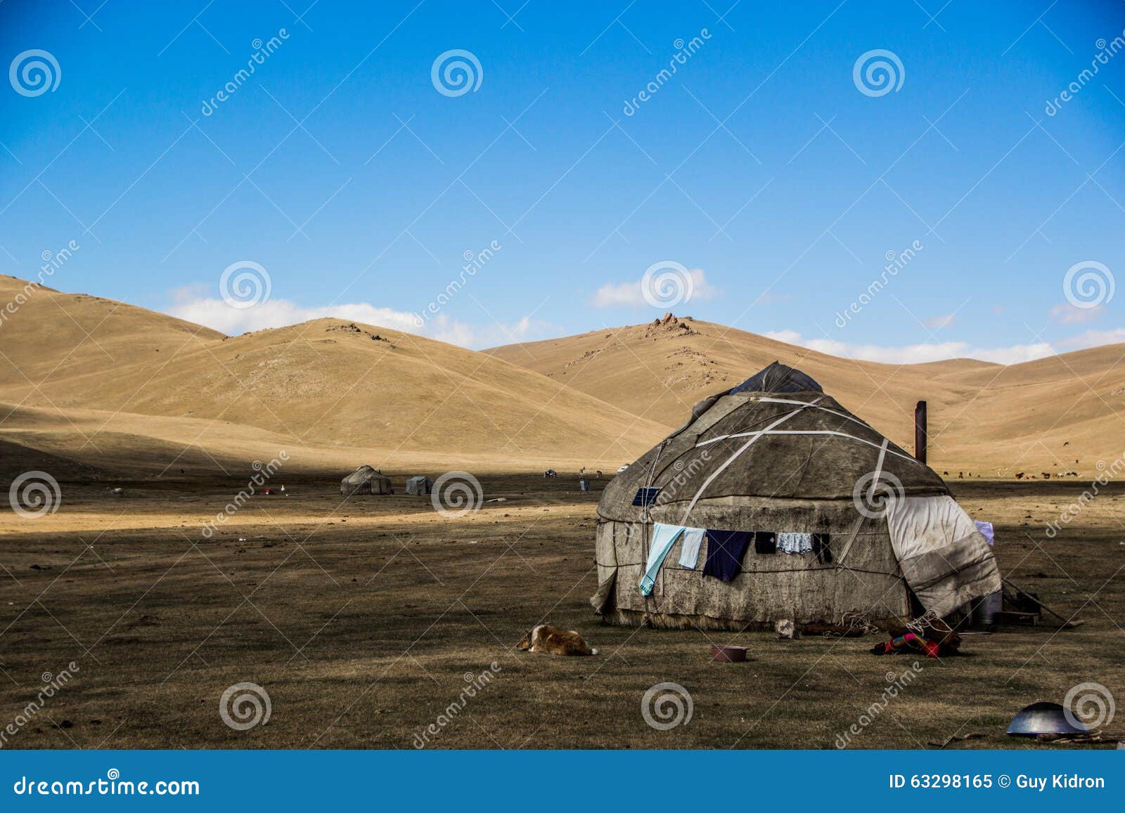 traditional yurt of central asia tribes