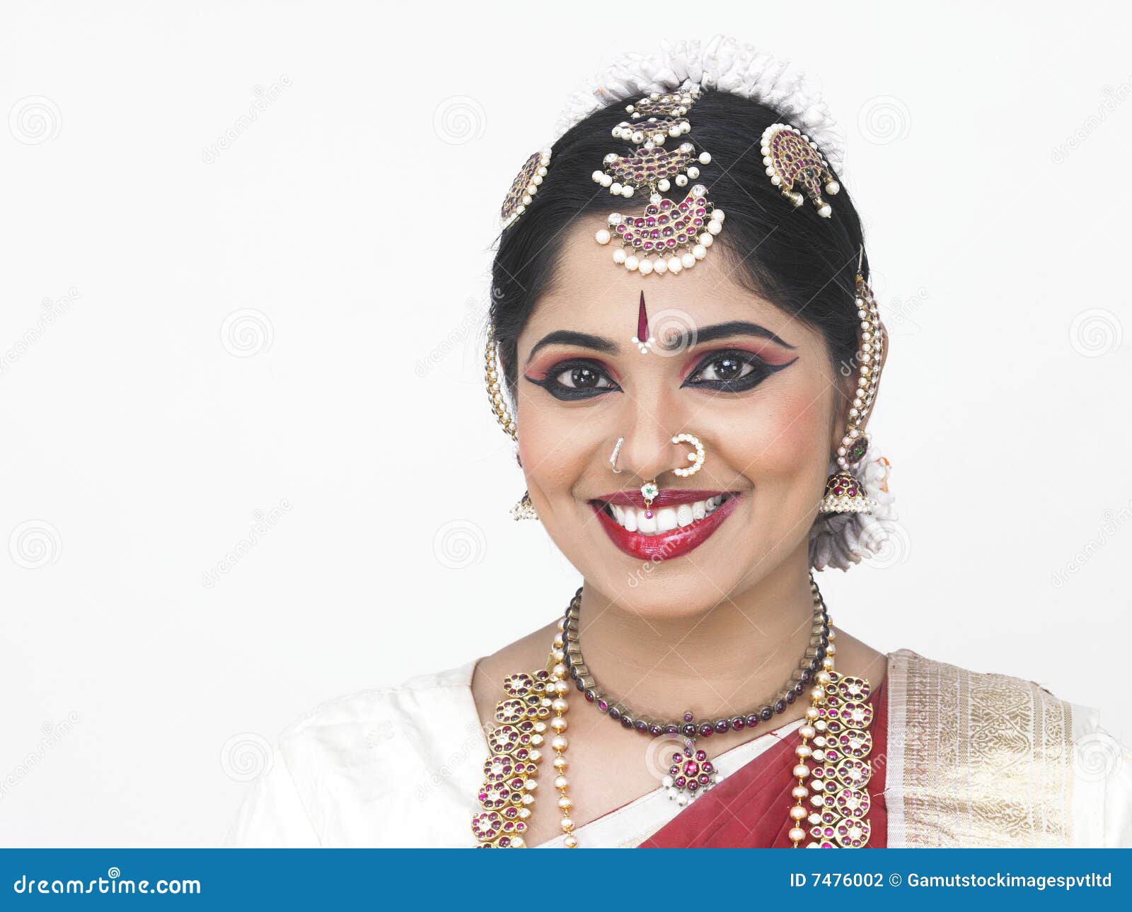 a traditionally attired asian bride