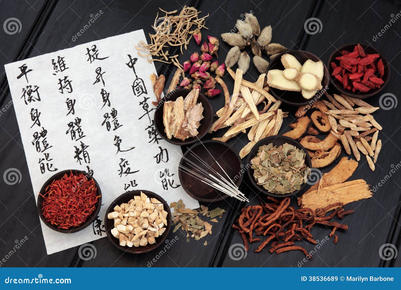 Traditionele Chinese Geneeskunde Stock Afbeelding Image of naald