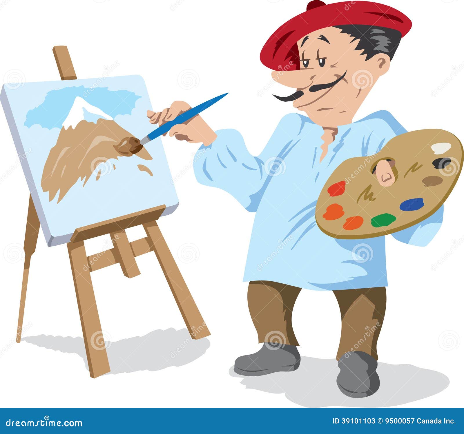 Nanny paint a picture. Профессия художник. Профессия художник для детей. Художник мультяшный. Художник на белом фоне.