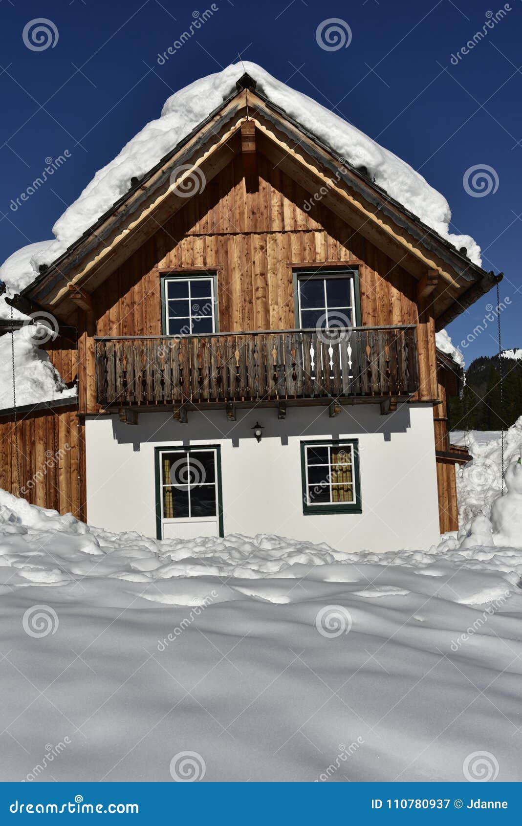 Traditioneller Ski Hut In Österreich 