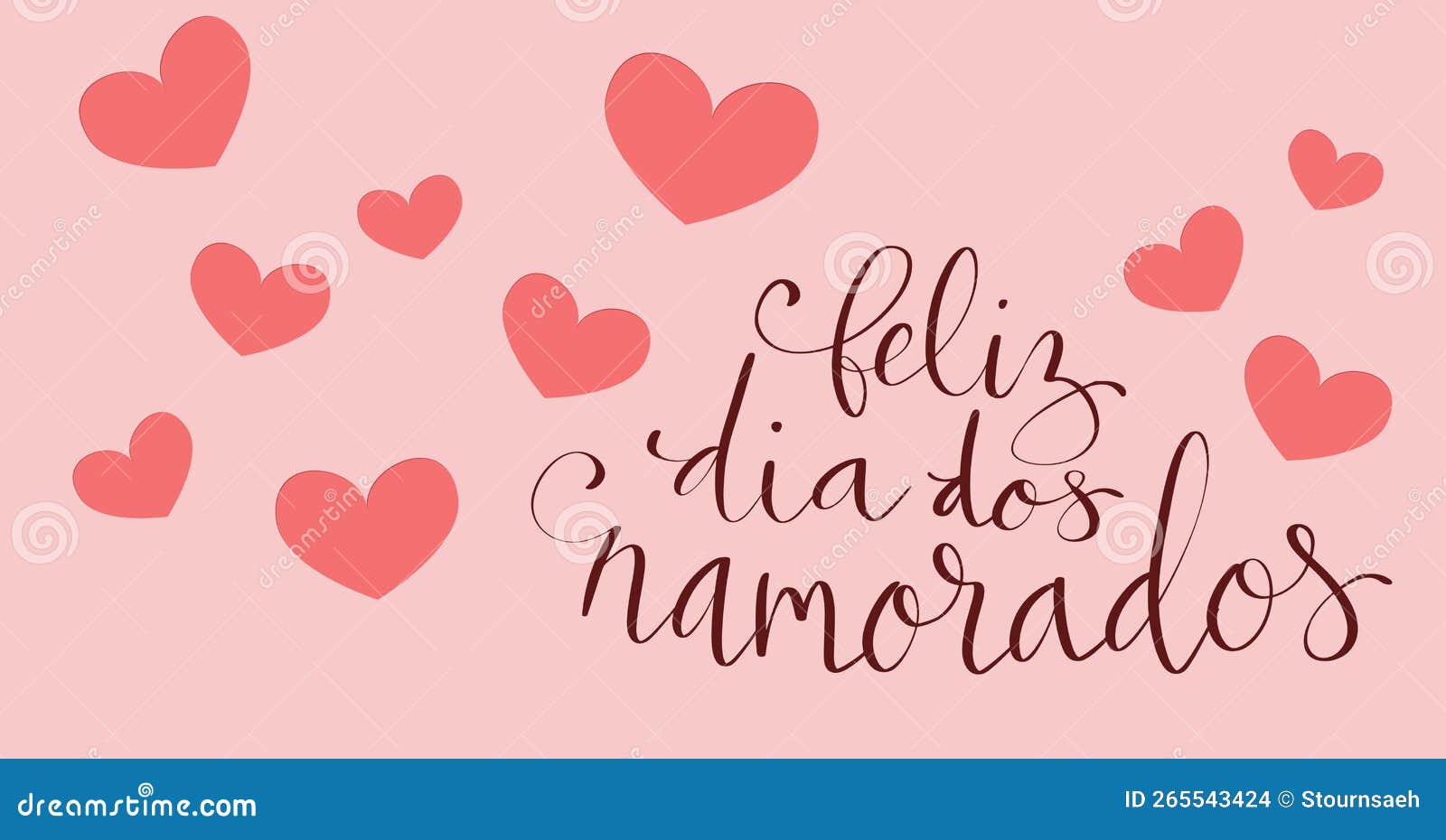 Tradução Feliz Dos Enamorados De Português Feliz Dia Dos Namorados.  Ilustração Escrita Por Caligrafia Ilustração do Vetor - Ilustração de  brasileiro, romântico: 265543517