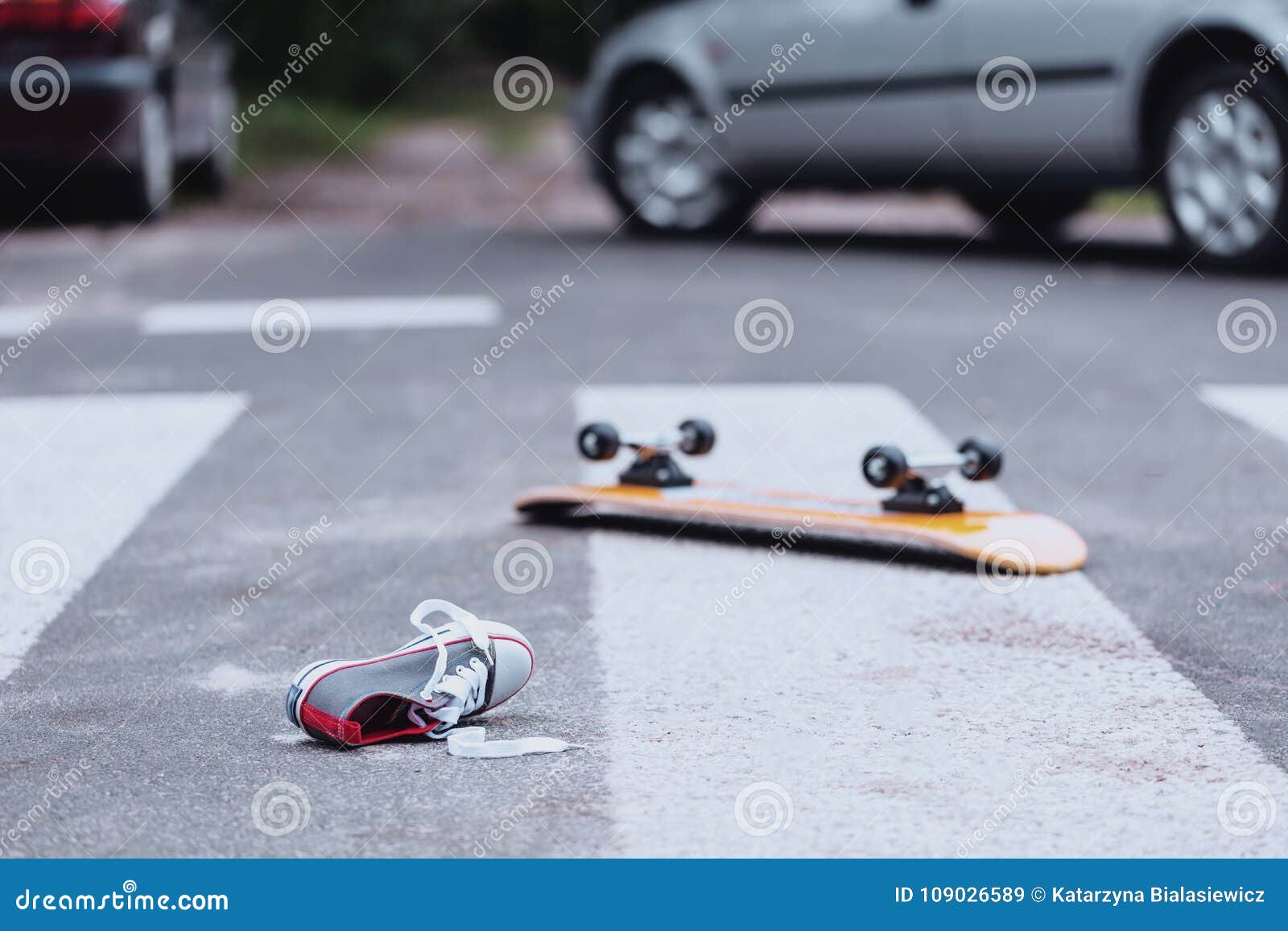 traffic accident at pedestrian crossing