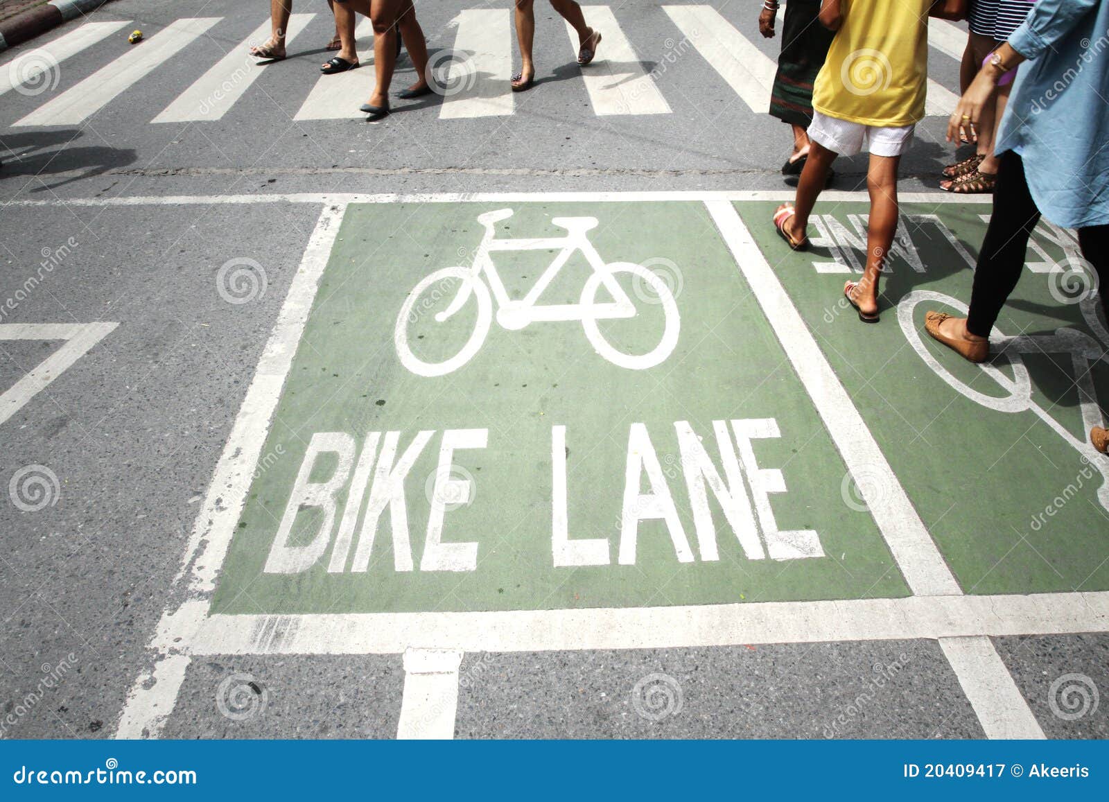 traffic bike lane