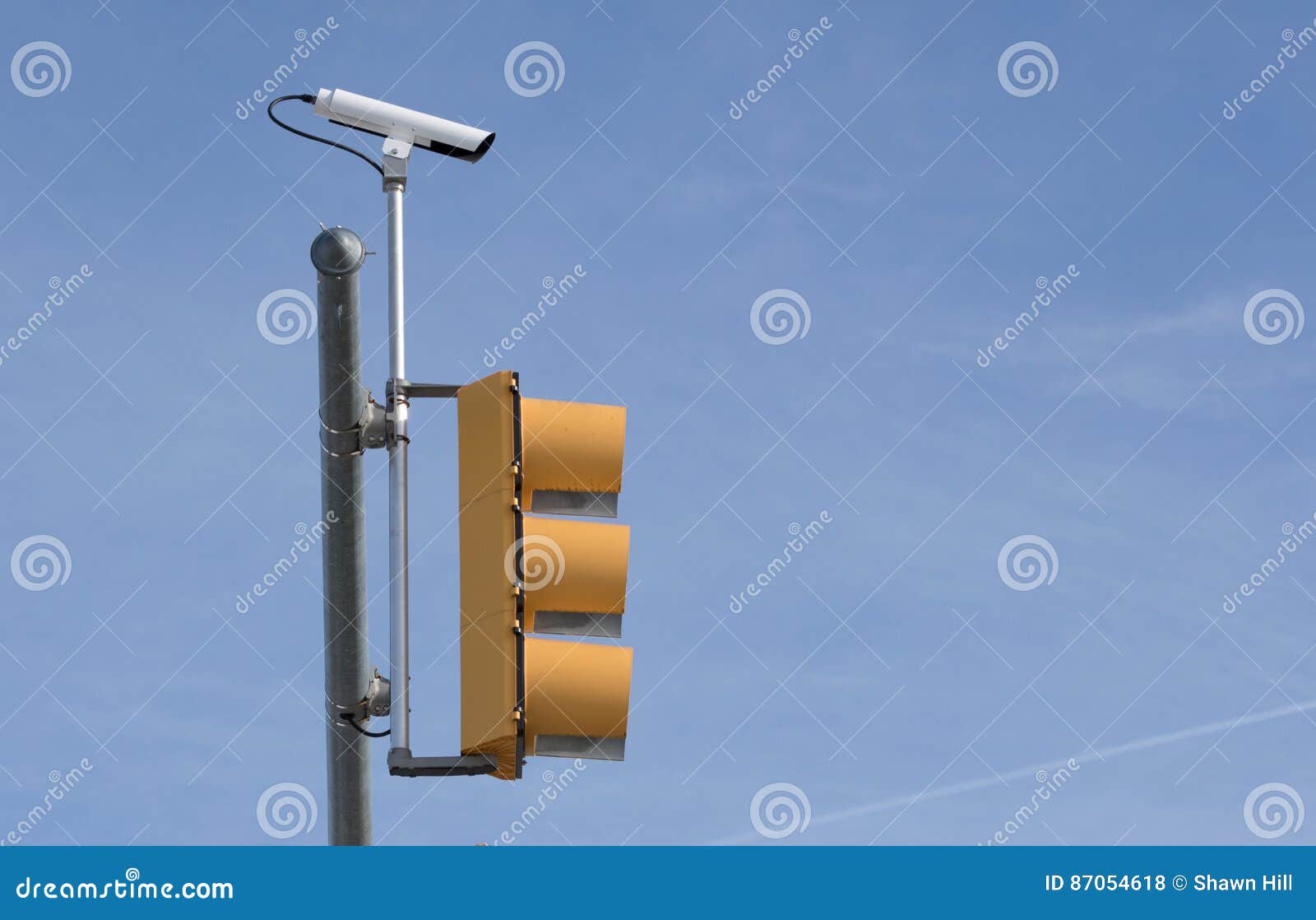 Traffic Camera and Traffic Light from Side Stock Photo Image of