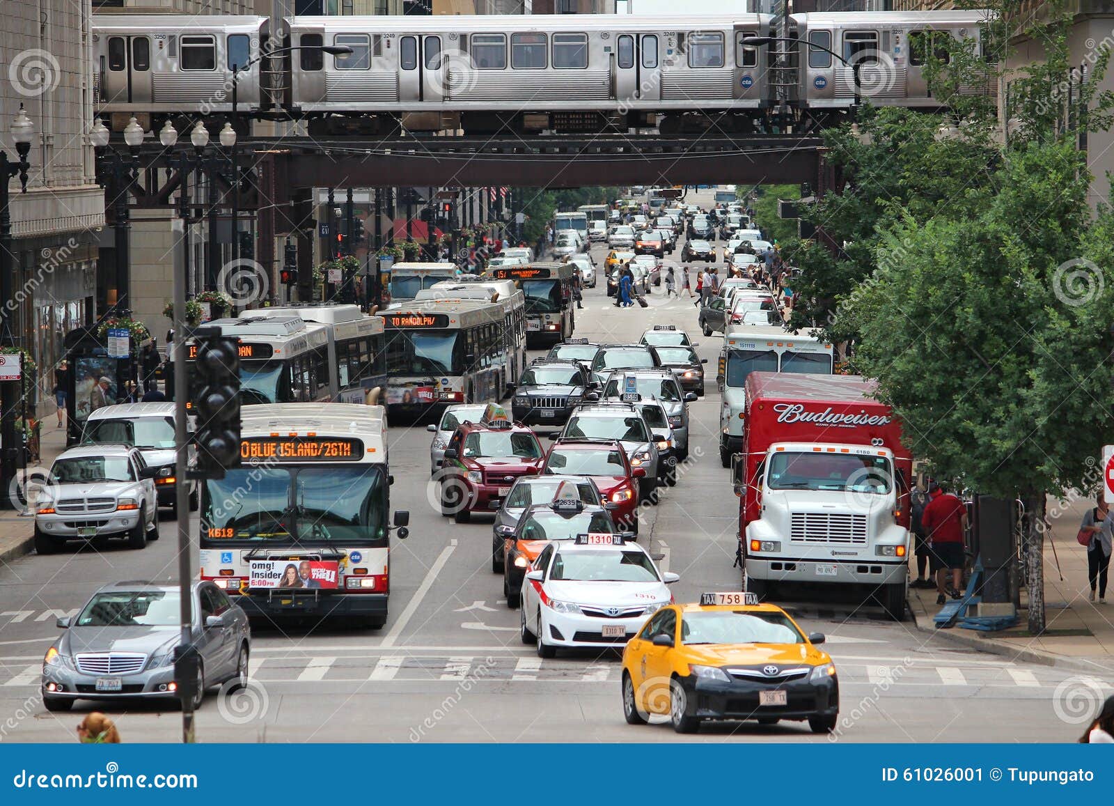 Traffic In Chicago Editorial Photo Image Of Illinois 61026001