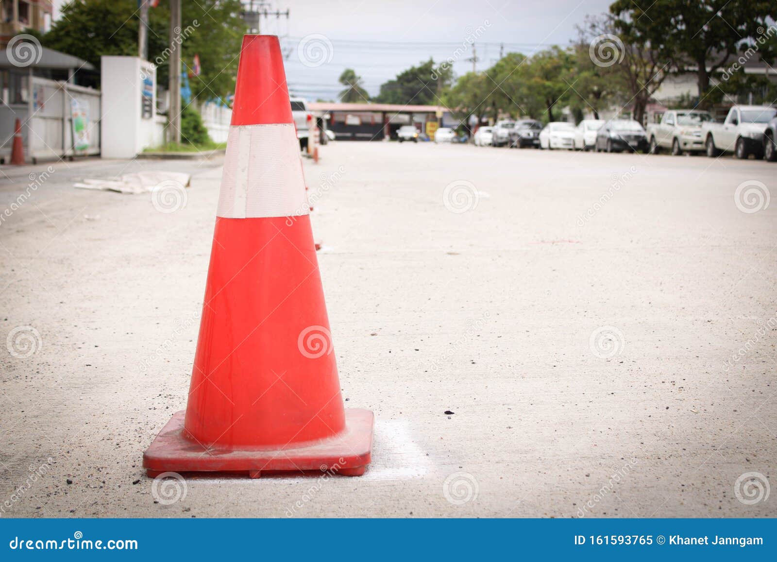 Traffic cone stock image. Image of road, cars, construction 161593765