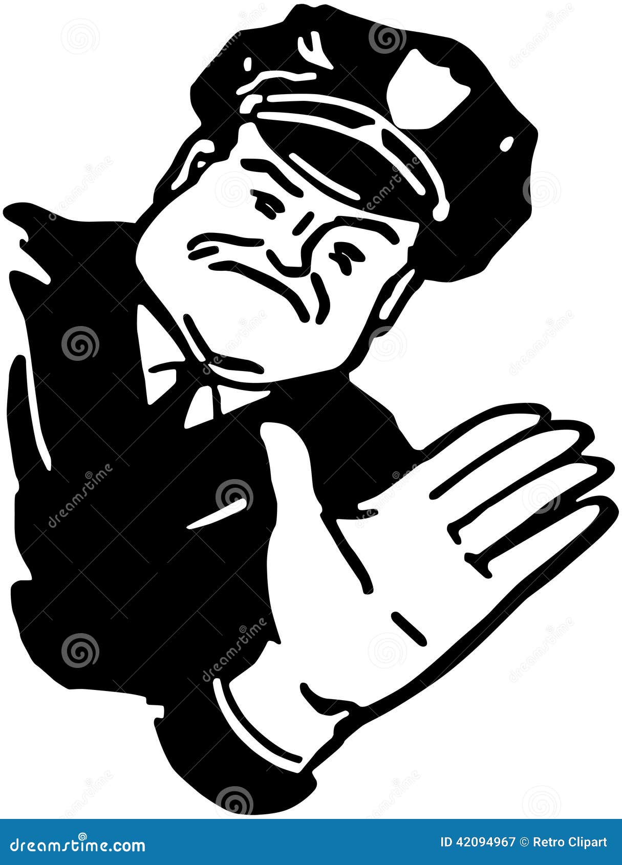 Traffic Cop stock vector. Illustration of badges, enforcement - 42094967