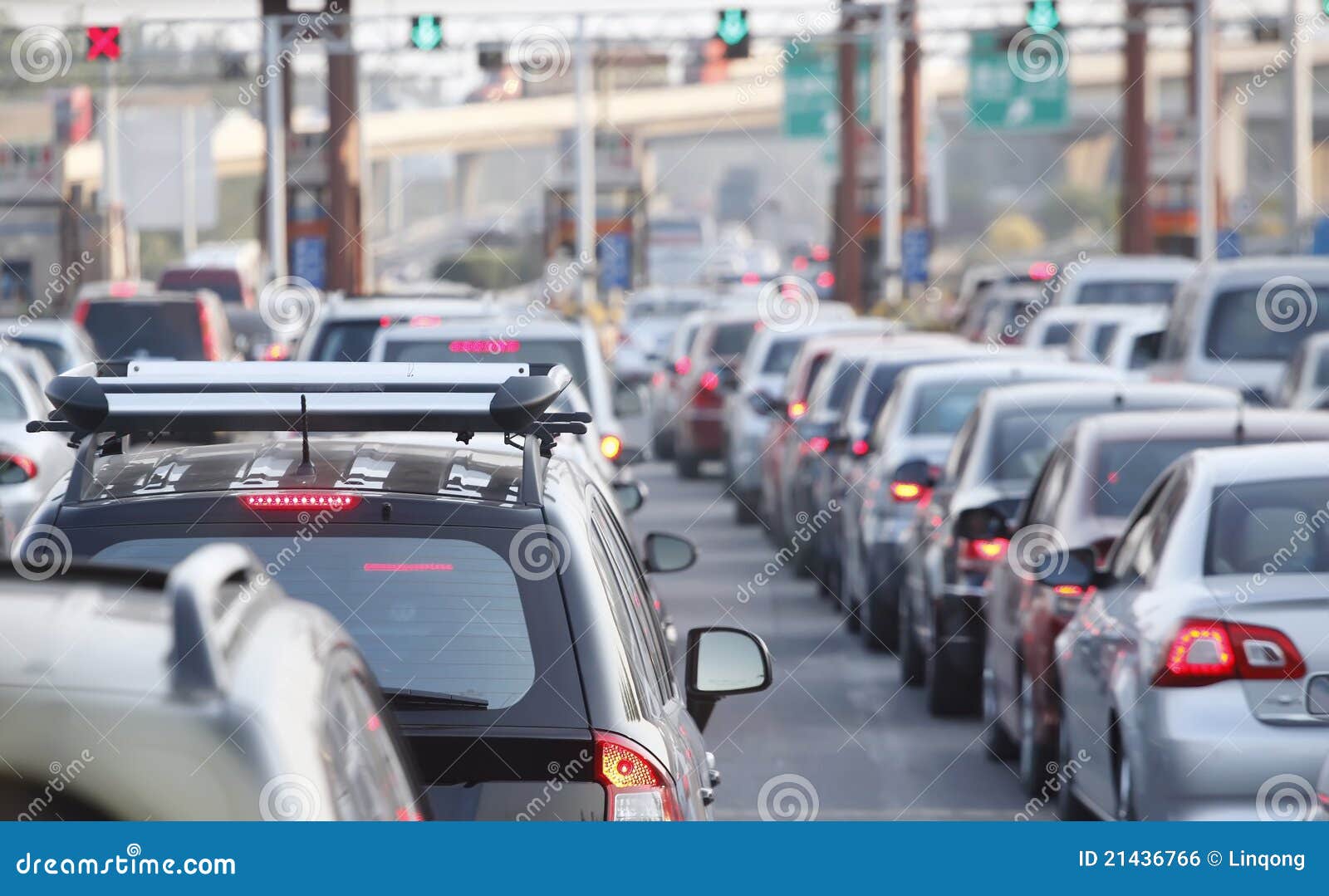 traffic jam in the city