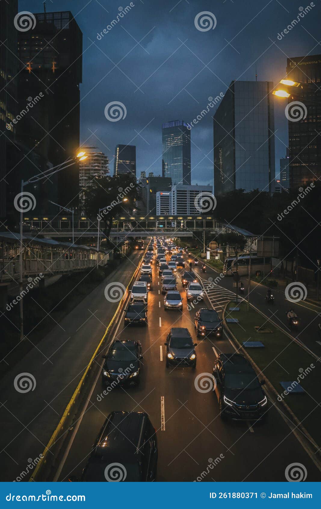 Traffic jam city editorial photo. Image of city, road 261880371