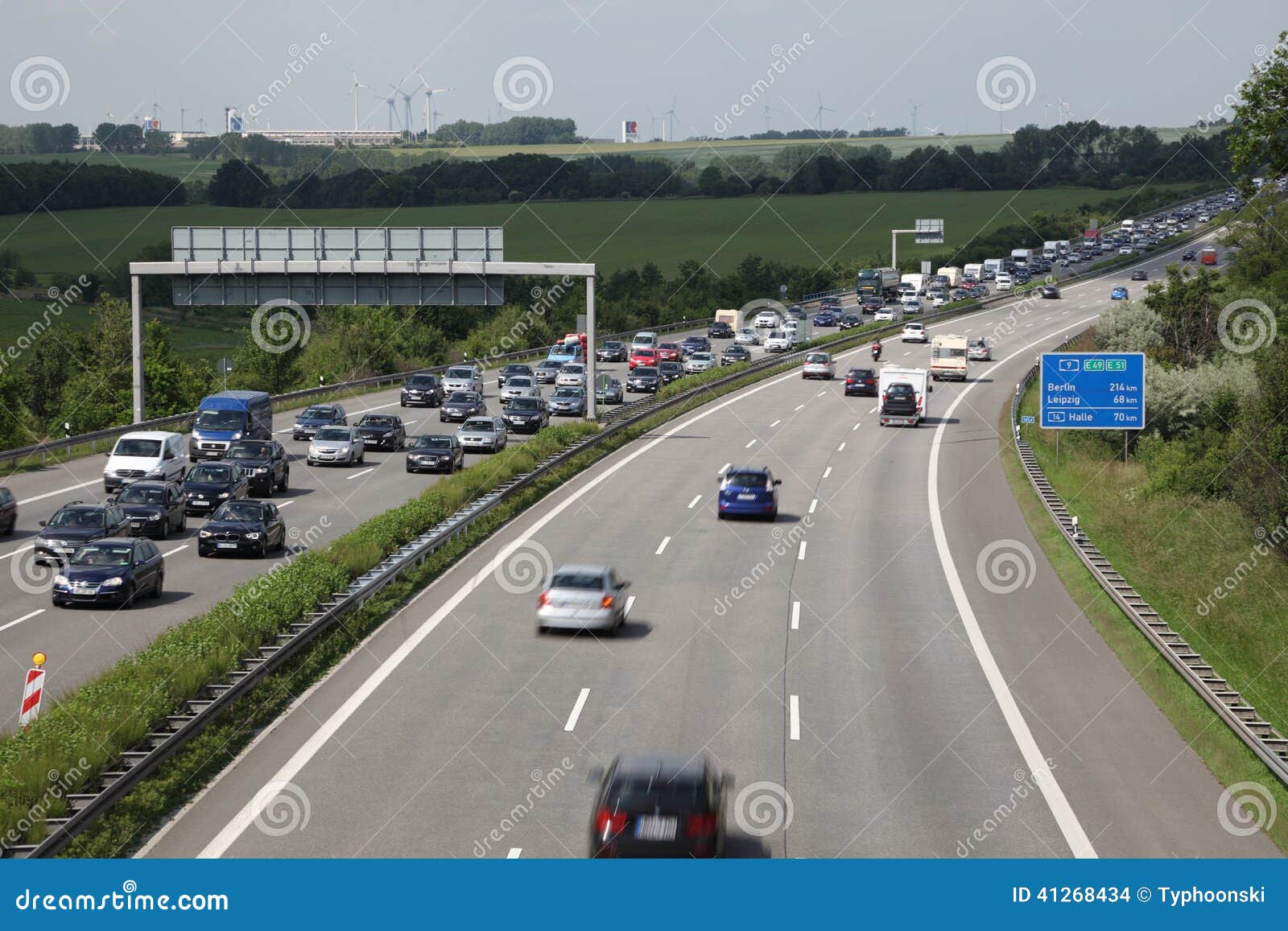 Traffic Jam on the Highway in Germany Editorial Stock Image Image of germany, site 41268434