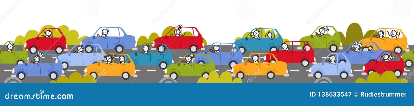 Cartoon Traffic Jam Stock Illustrations – 811 Cartoon Traffic Jam Stock  Illustrations, Vectors & Clipart - Dreamstime