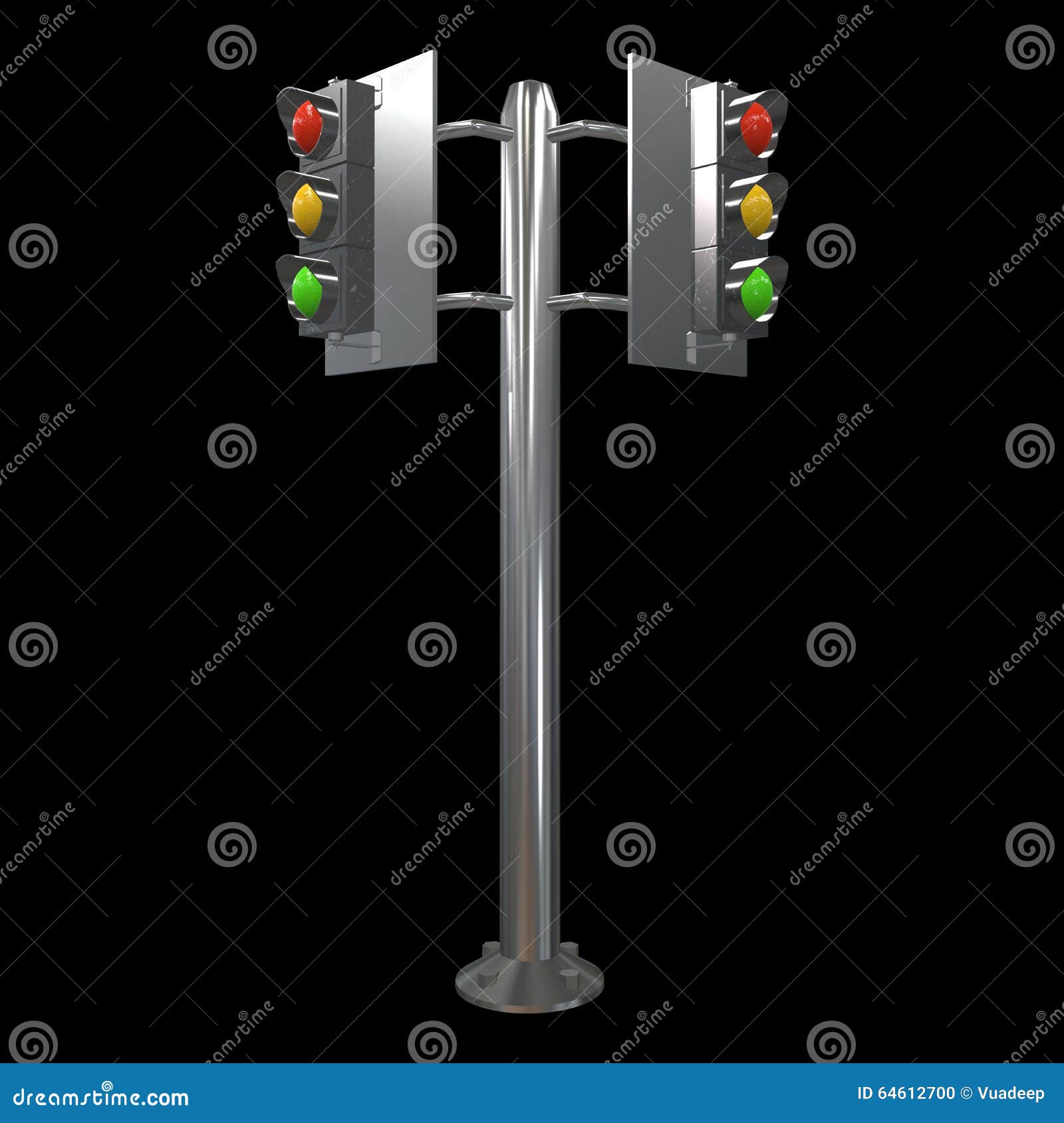 Traffic light stock illustration. Illustration of stop 64612700