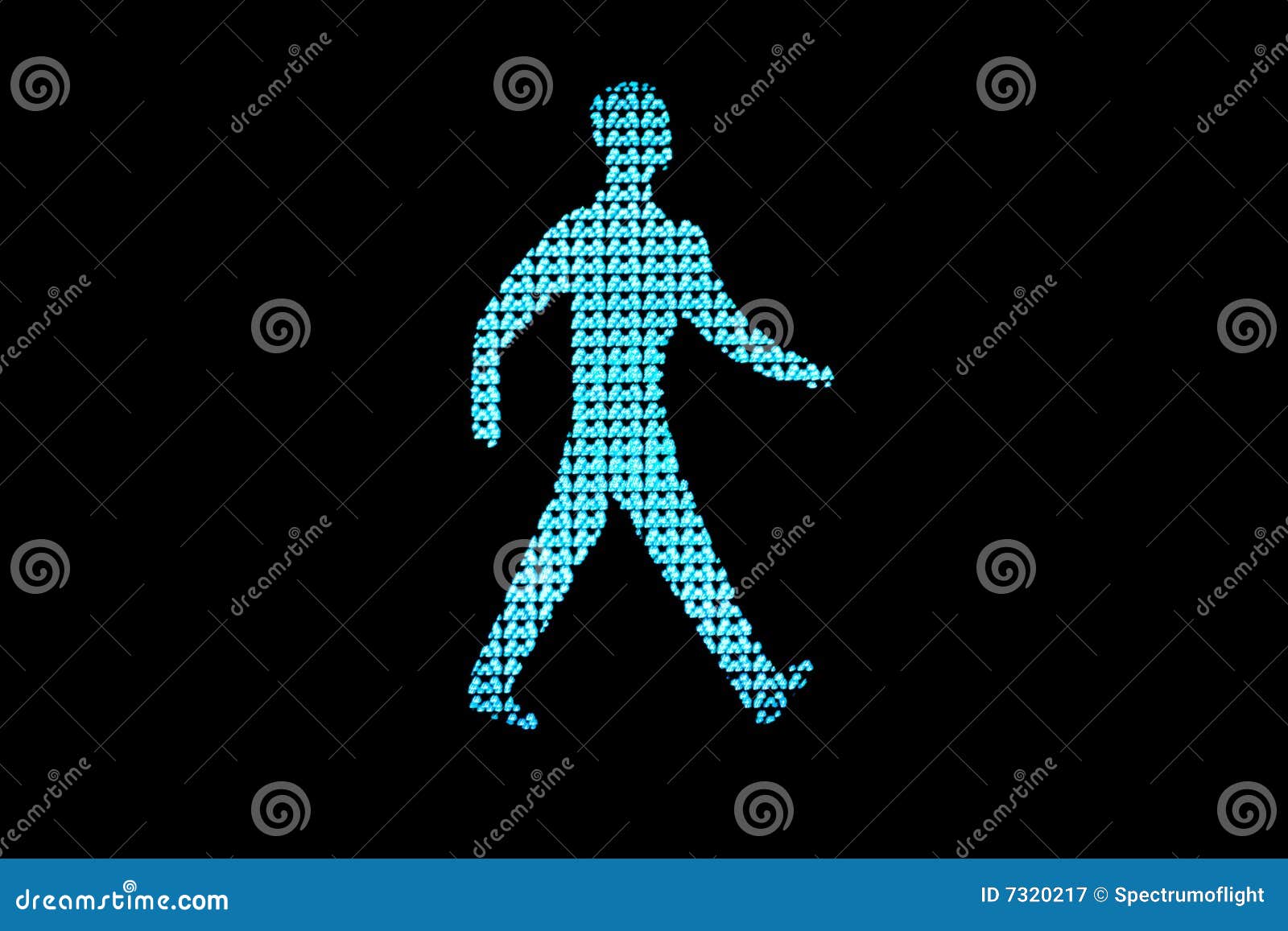 Traffic Light Green Man Royalty Free Stock Photography Image 7320217