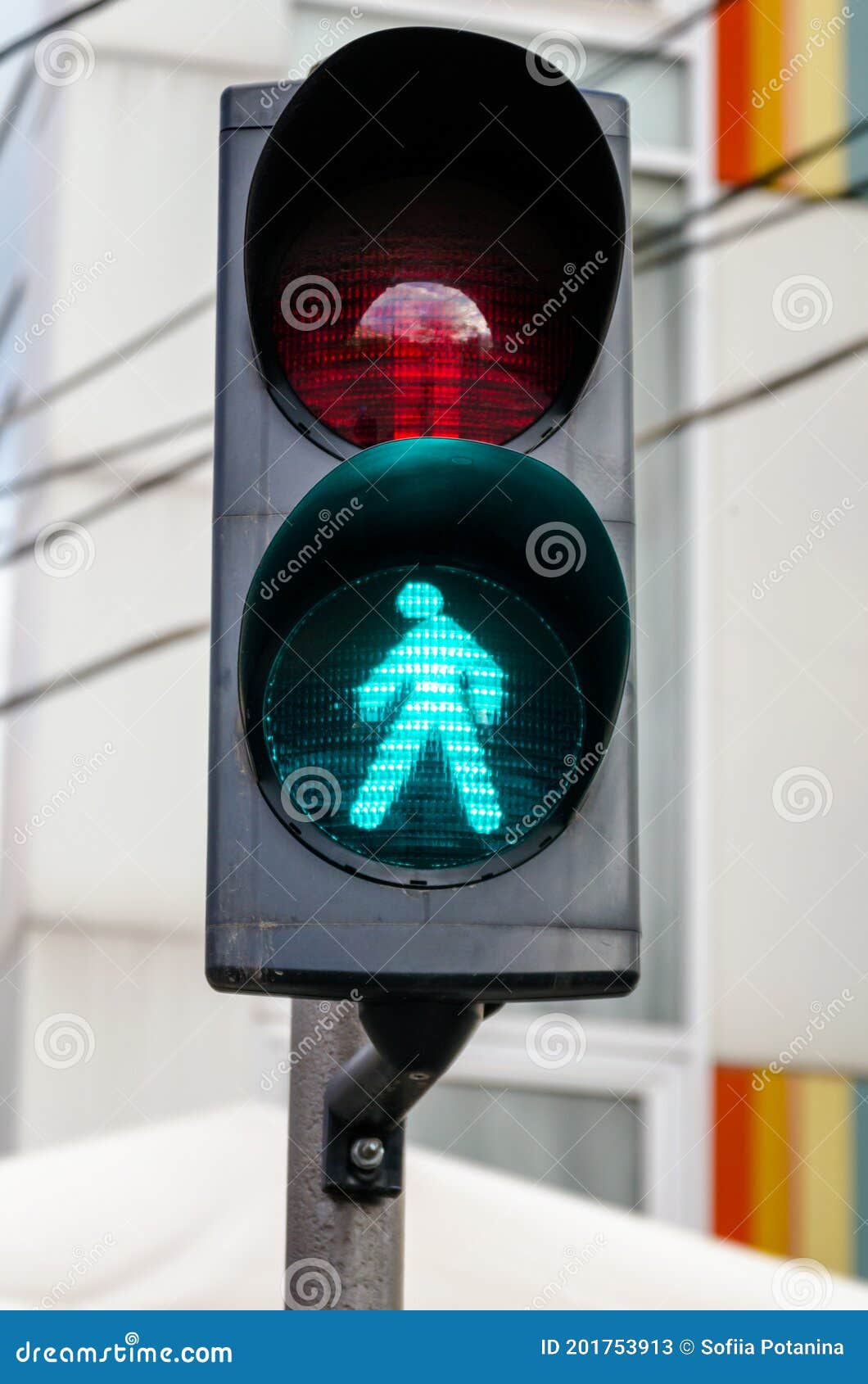 Traffic Light with a Green Man Stock Image Image of people, follow