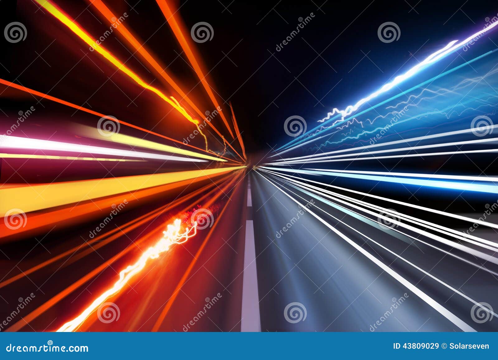 traffic light trails