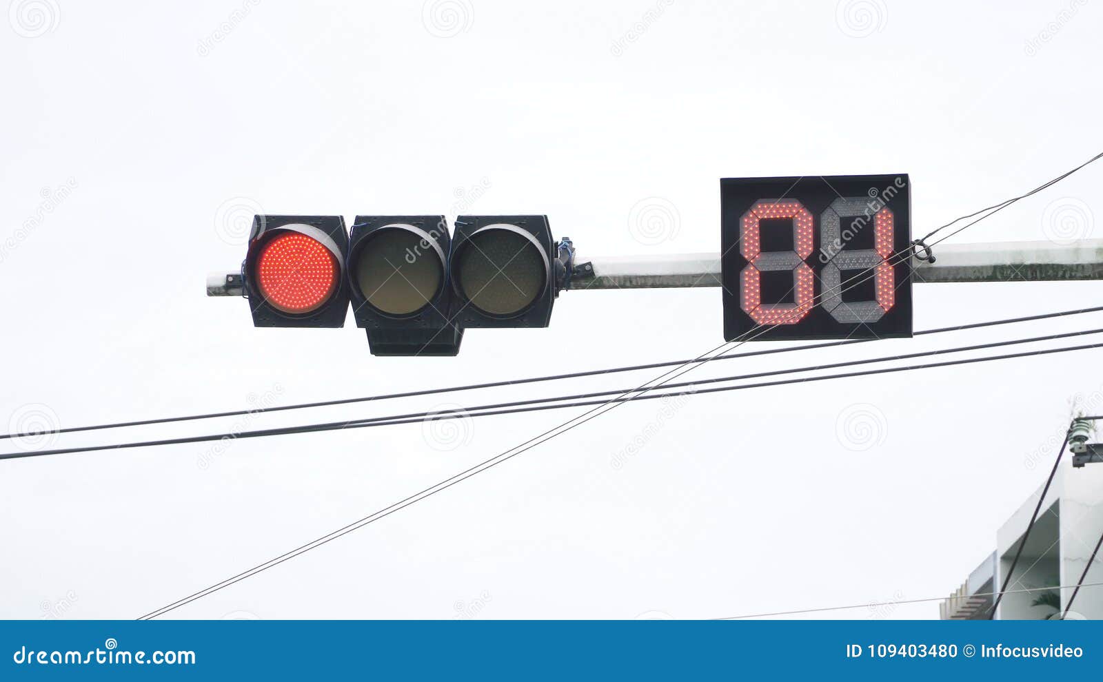 Traffic light turns green stock footage. Video of regulate 109403480