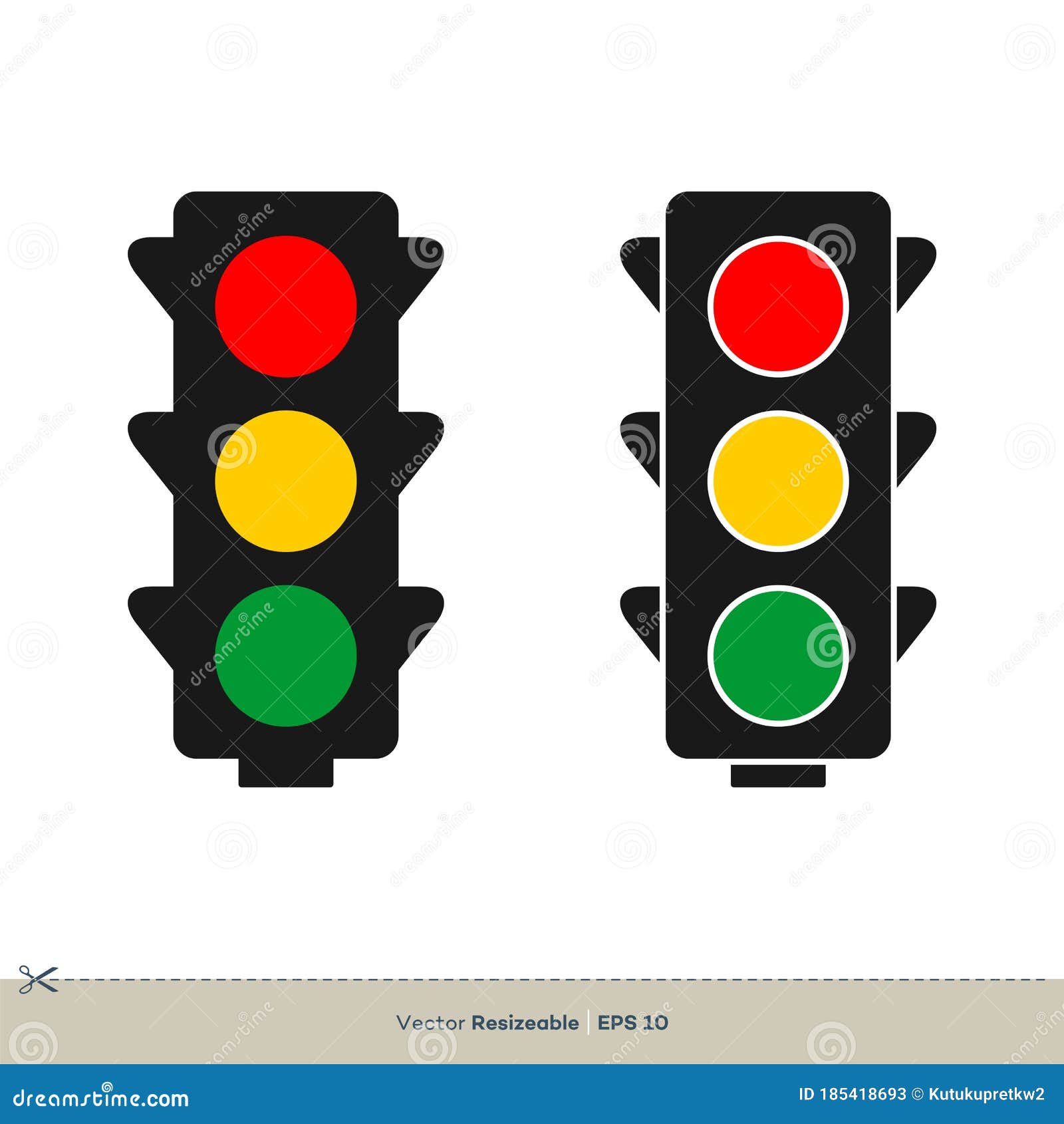 Traffic Light Eps Illustrations & Vectors Pertaining To Stoplight Report Template