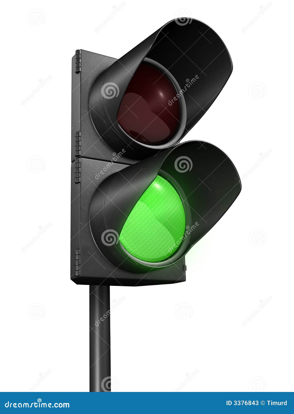 Traffic lights green stock illustration. Illustration of highway 3376843