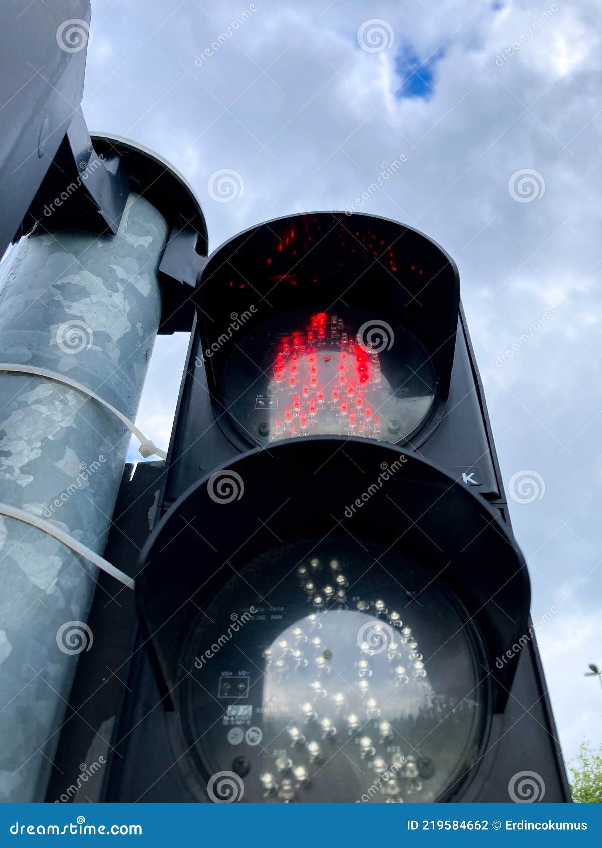 Traffic Lights Lamp Close Up Shot Stock Photo Image of city, blue
