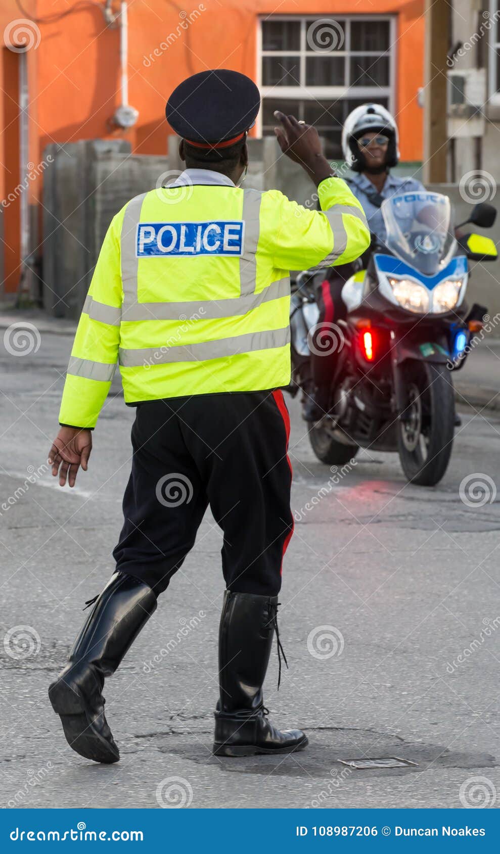 Traffic Police Directing Vehicles Editorial Photo