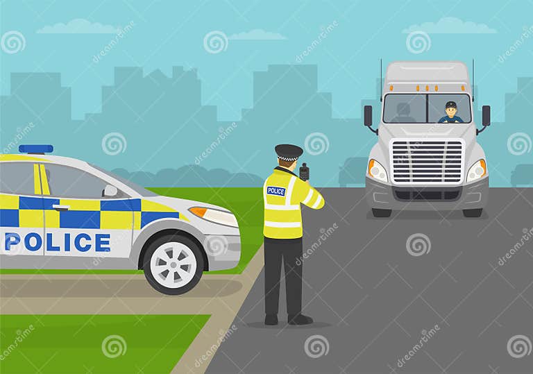 police checkpoint image from dreamstime